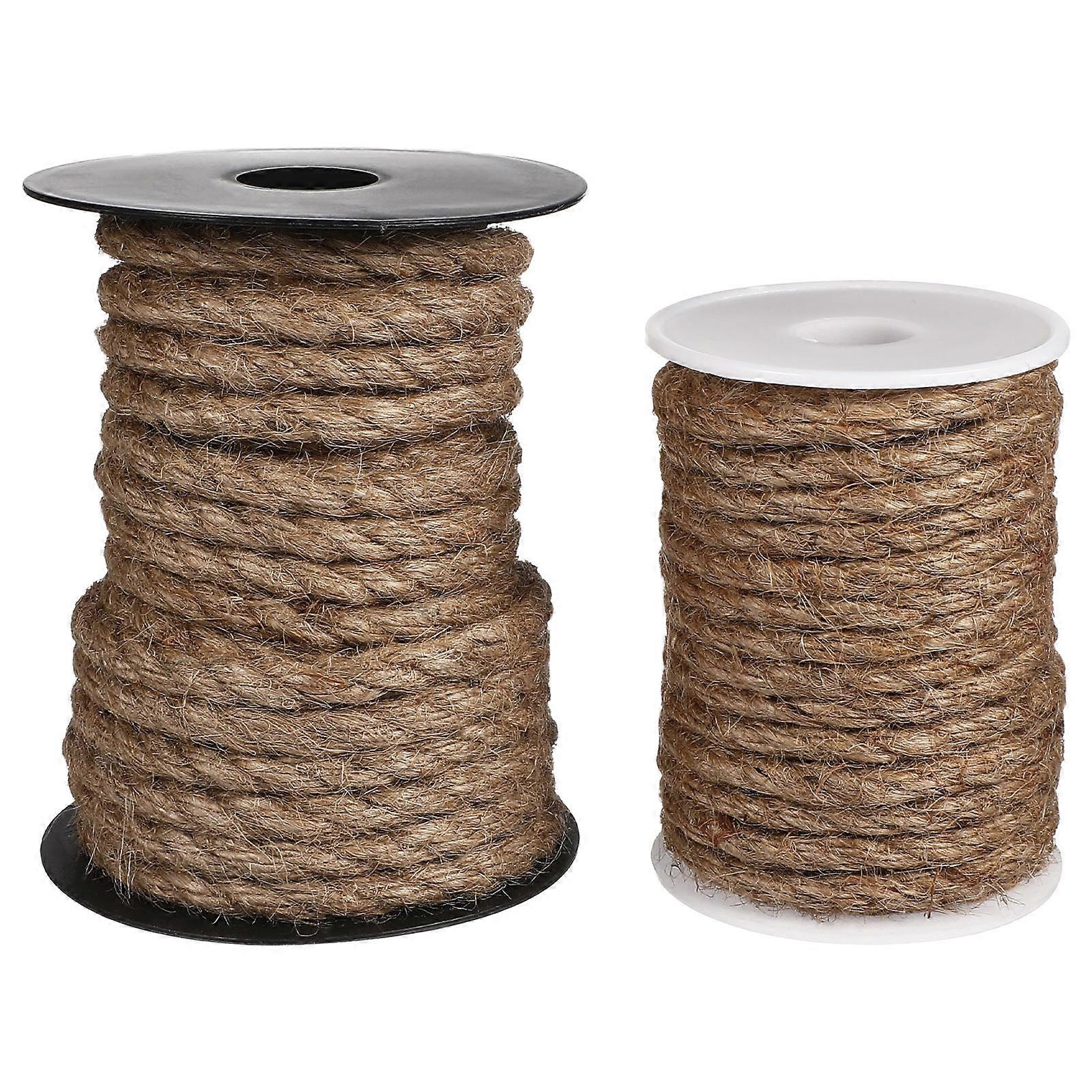 Hemp Rope for DIY Crafts Reliable and Durable Natural Coffee Color 6mm and 8mm Sizes Available