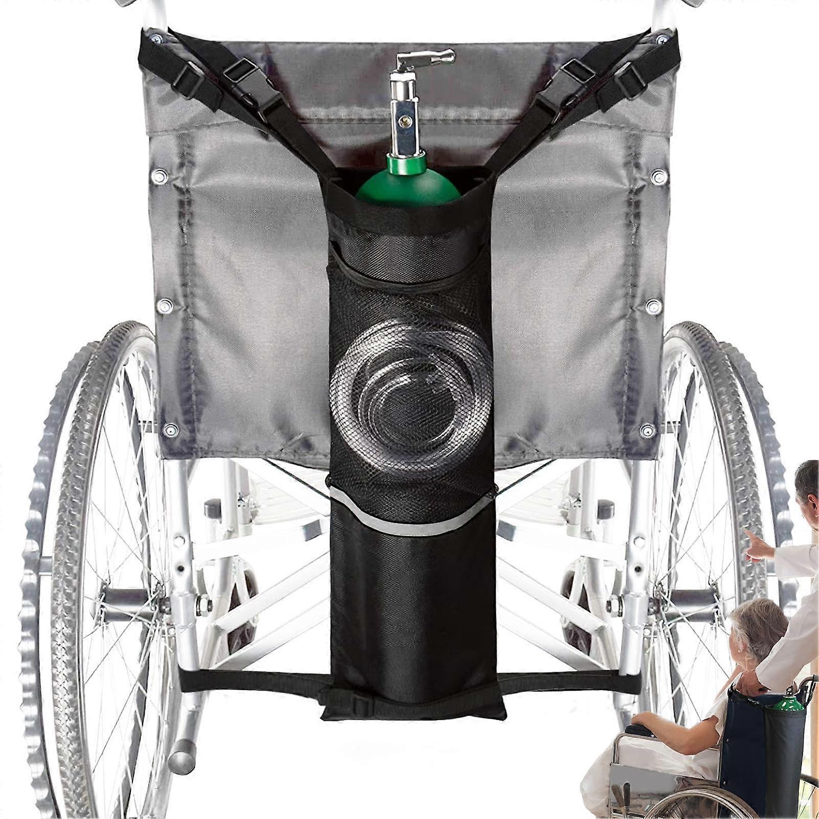 Oxygen Tank Holder Durable Portable Oxygen Tank Backpack Reusable Cylinder Transport Bag For Wheelchairs