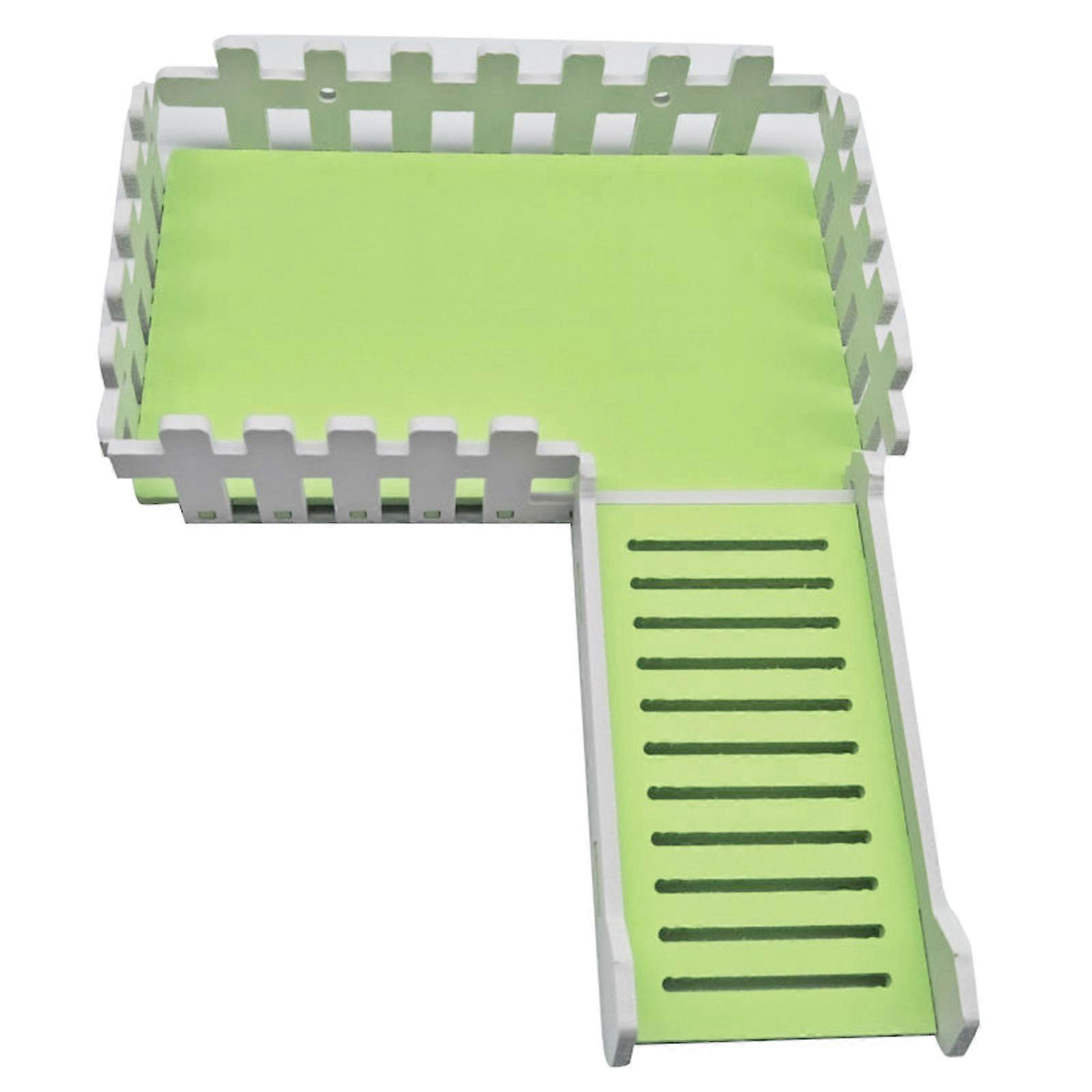 1Pc Wooden Pet Supplies Small Animal Hamster Nest Pet Hedgehog Castle Toy Observation Platform Deck Ladder Pet Toy House/Brid