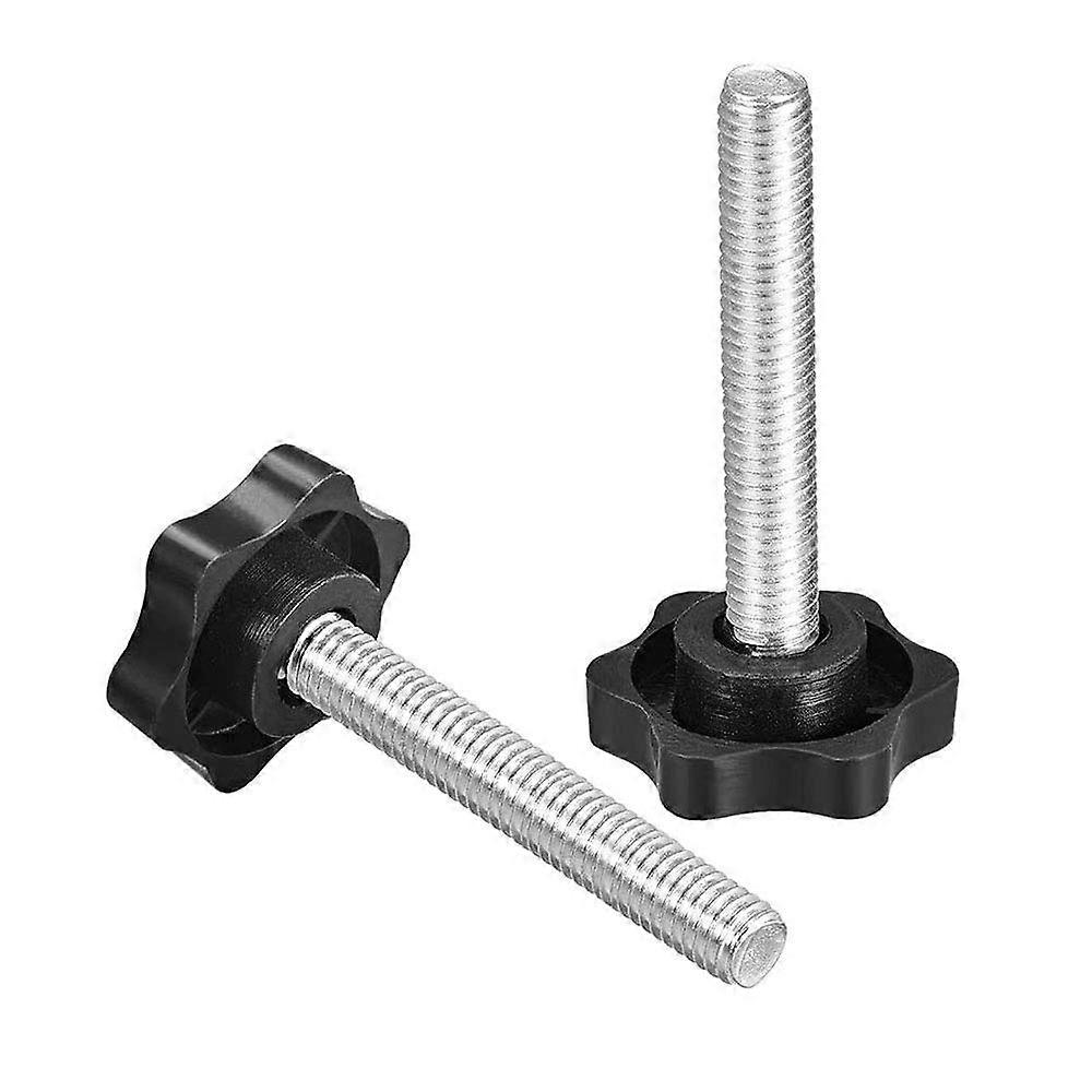 10 Pcs Clamping Screw M8 Plum Hex Shape Star Knob Replacement Star Knob Suitable for Clamping Parts Machinery Equipment (M8x60mm)