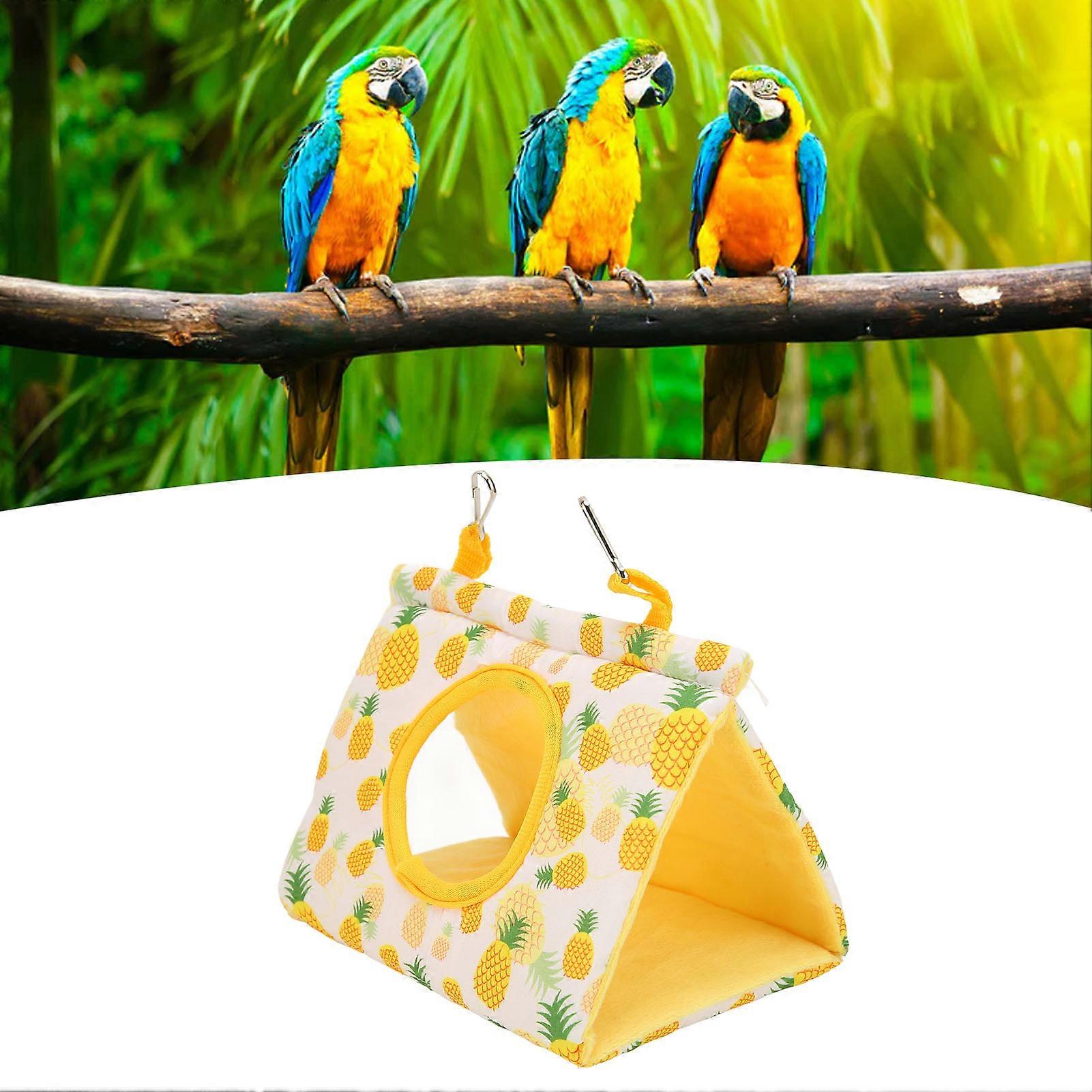 Parrot Hammock Triangle S Yellow Pineapple Pattern Polyester Bed