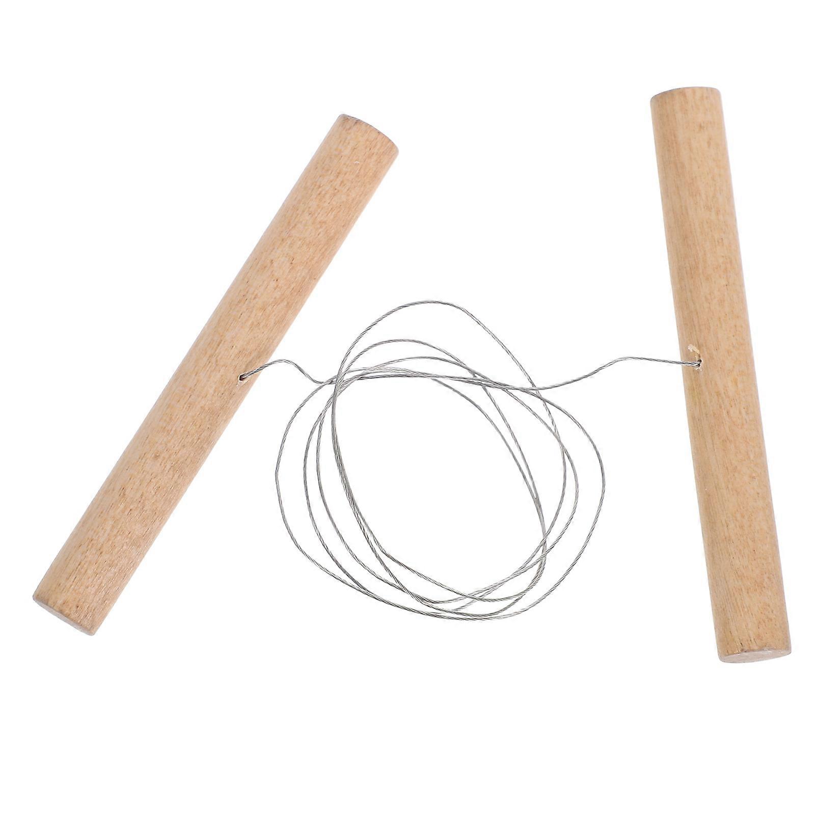 Pottery Wire Tool for Ceramic Making with Steel Wire and Wood Handle for Precise Clay Cutting and Comfortable Grip 7.5 inches