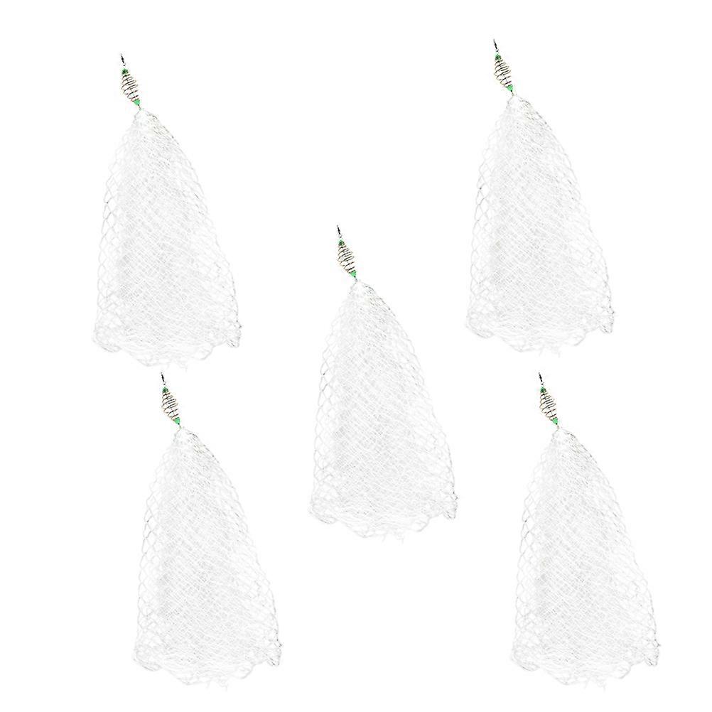 5pcs Lightweight Nylon Fishing Mesh for Portable Use in Lakes, Rivers, and Oceans – Durable Design for Various Fishing Scenarios