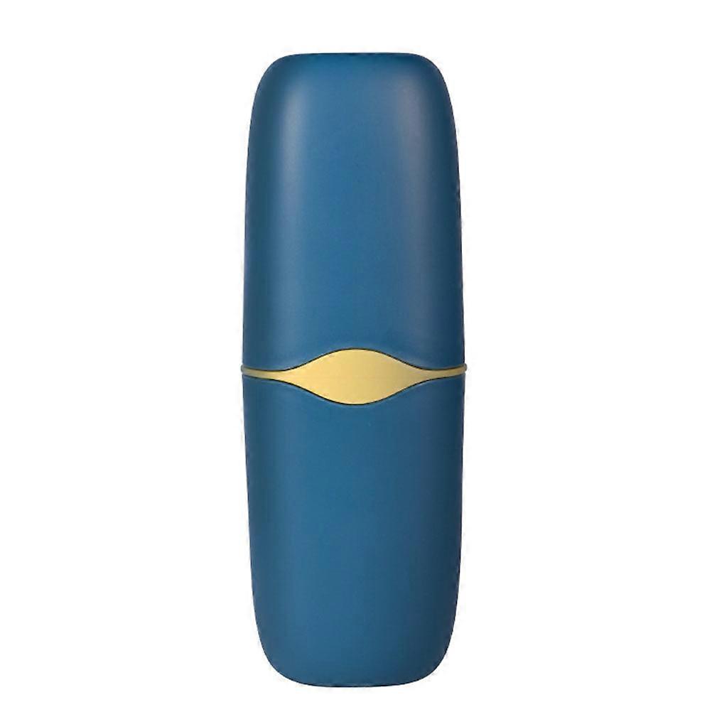 Toothpaste Travel Holder for Toothbrush Storage with 1Pcs Travel Case Blue