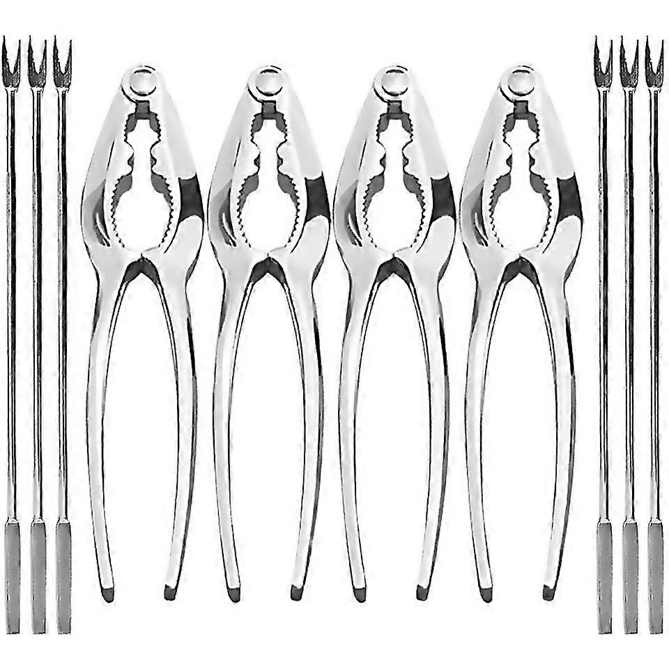 For Seafood Tools Set Nut Crackers Of 10 Pcs Seafood Opener Tool Set 4 Pcs Crab Crackers And 6 Pcs Seaf
