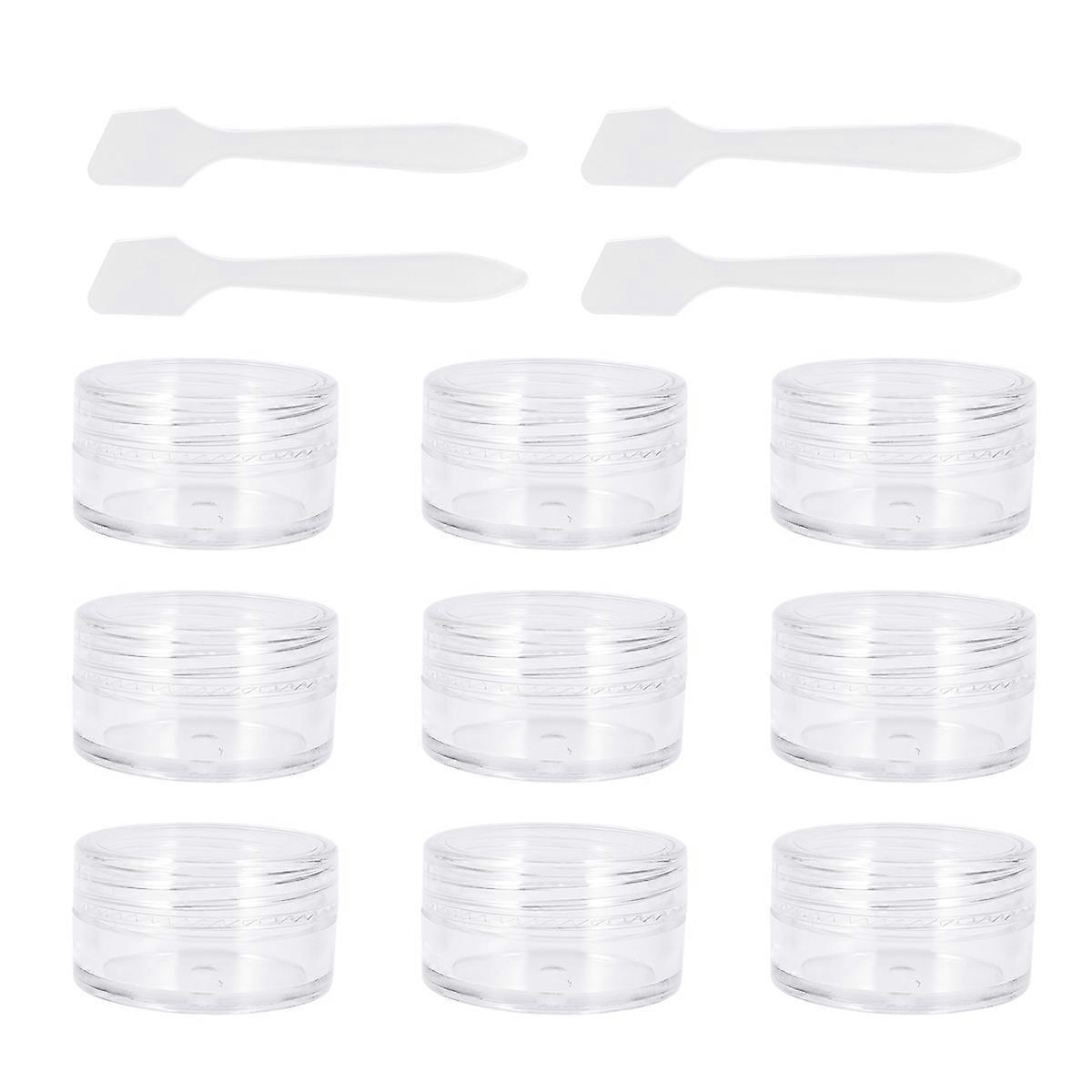 60pcs Transparent Cream Containers with Spoons   Refillable Travel Bottles for Shampoo, Lotion & Cream – Ideal for Trips & Camping