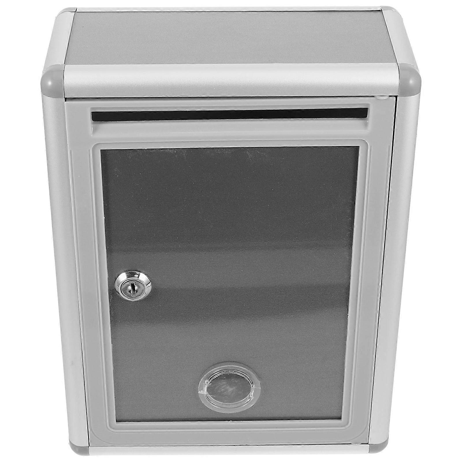 Wall Mounted Suggestion Box with Lock for Donations, Complaints, and Comments – Impact Resistant Design for Classrooms and Public Areas