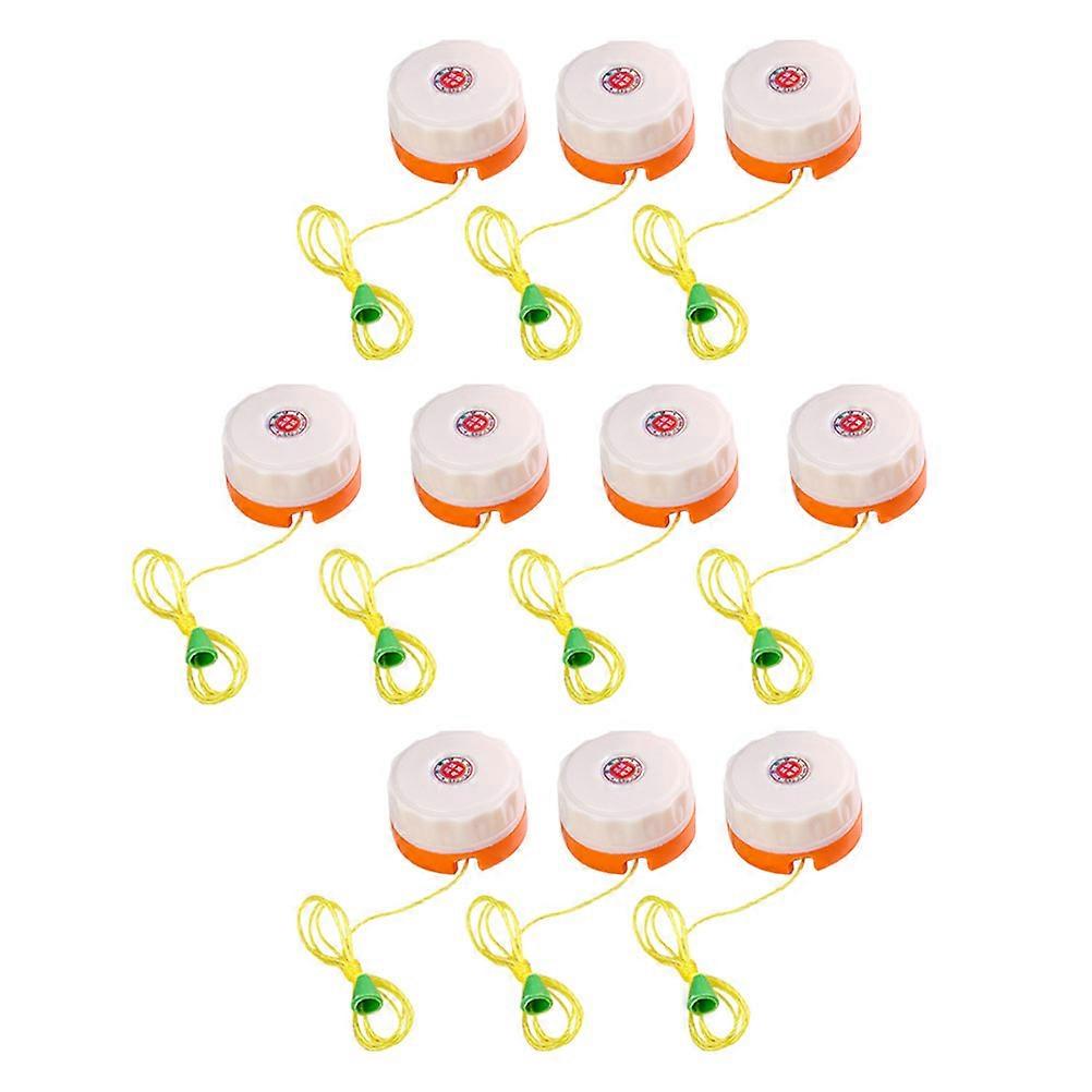 Replacement Ceiling Pull Cord 10Pcs Orange Plastic Perfect For Switching In Stores Bars Cafes Home Workshops