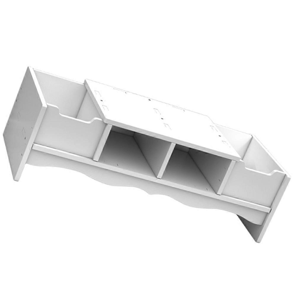 Desktop Monitor Riser Stand – Height Adjustable Base for Computers and Laptops, Space Saving Design with Durable Build for Office Use