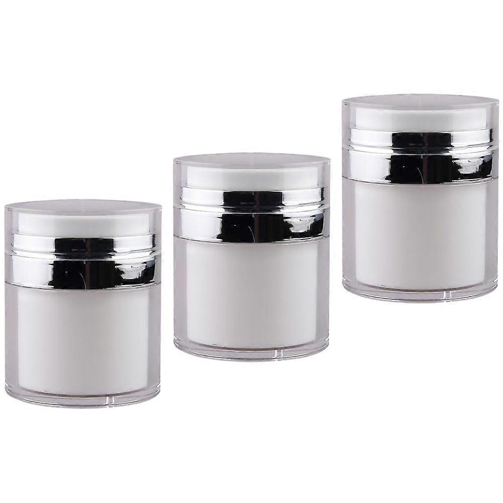 Practical Airless Pump Containers For Daily Use Of Lotion And Cream In Transparent PP Material 3Set