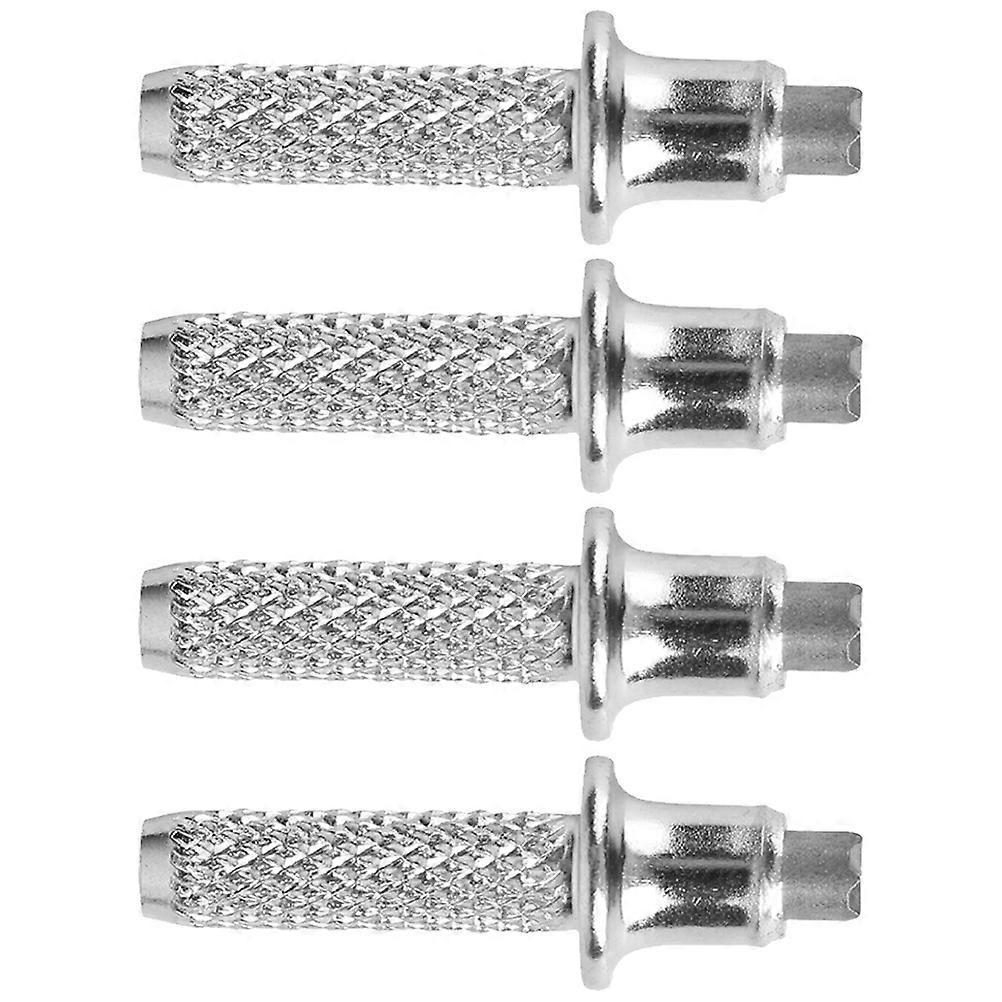 4pcs Metal Hiking Pole Tips Replacement for Secure Installation, Enhanced Safety & Extra Traction for Trekking and Walking Sticks