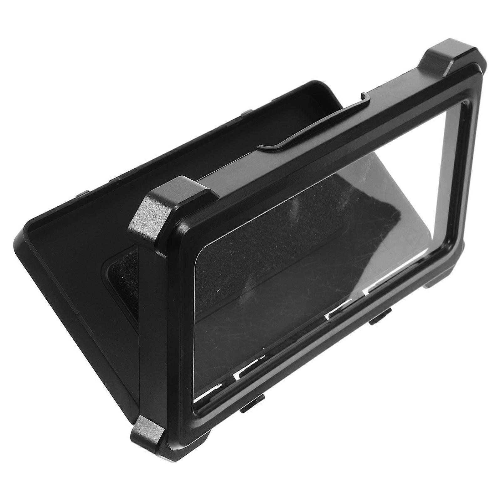 1Pcs Wall Mounted Cellphone Shelf Waterproof Phone Holder For Home Use Black With Rotatable Design