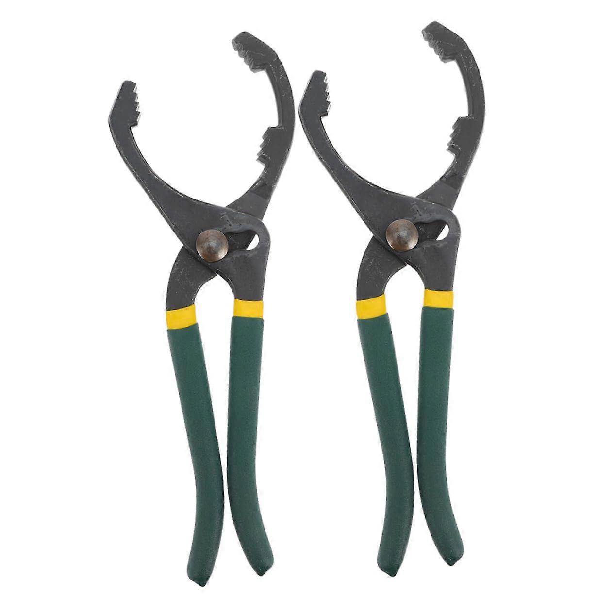 Oil Filter Wrench Tool Set - 2-Piece Adjustable Oil Filter Removal Tool for Engine Filters, Multi-Color Design