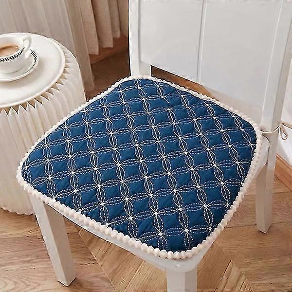 Cuscini per Sedie da Interno, Cuscino per Sedia 45x45 Sfoderabile, Set di 2 Cuscini per Mobili da Giardino da Esterno, Cuscini per Sedie Deep Blue