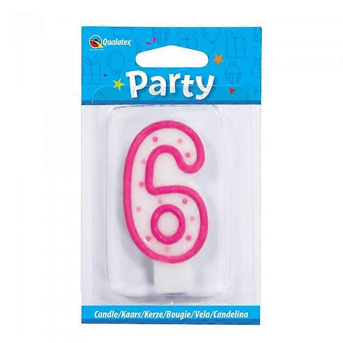Qualatex Number 6th Birthday Candle