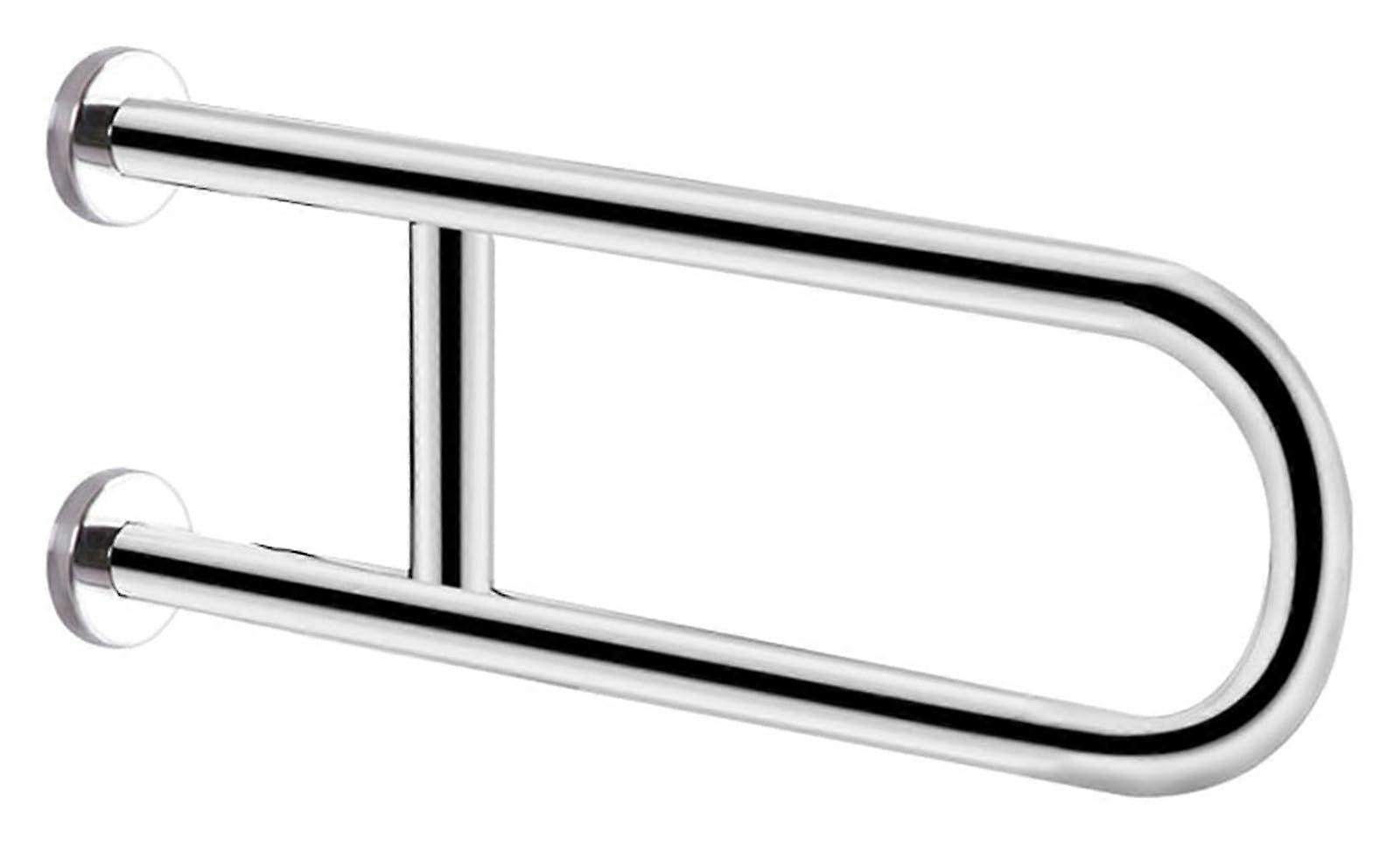 Ushaped grab bars for toilets and bathrooms, polished chrome 304 stainless steel support handrails for showers, nonslip rails for the elderly.
