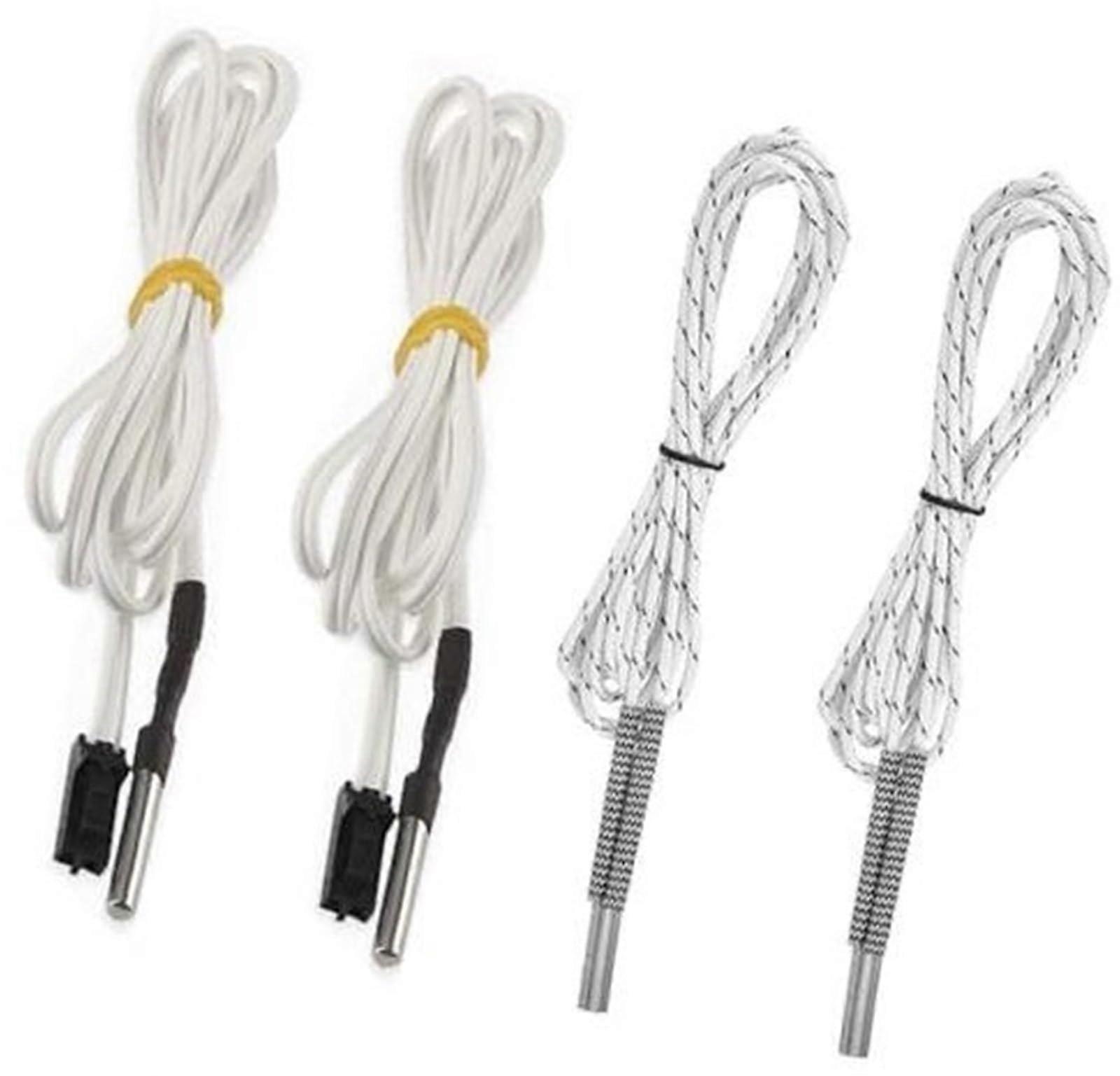 2 pieces 3D printer thermistor and 2 pieces heater cartridge thermistor sensor for 3D printer BLACK Thermistor and Heater Cartridge