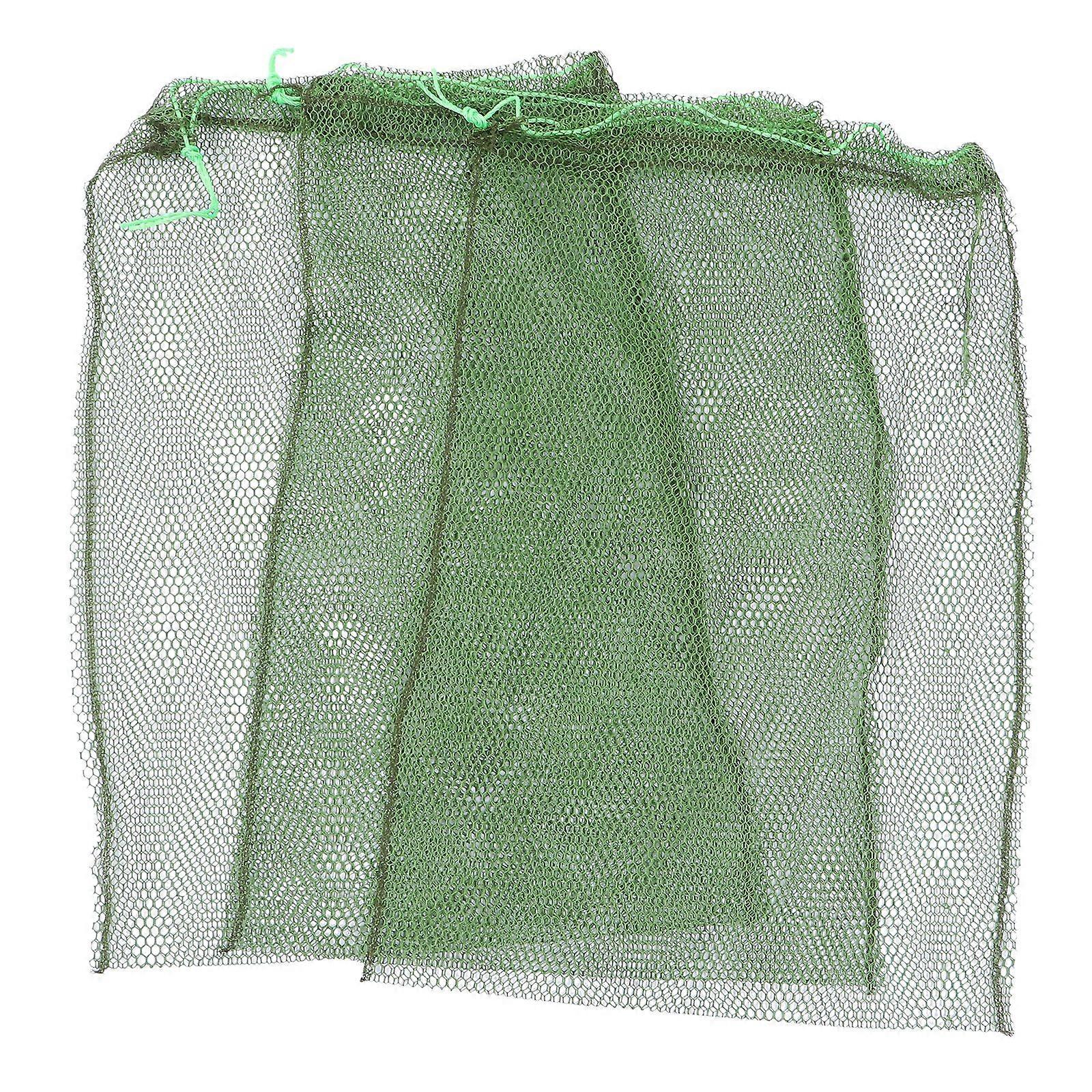 3Pcs Fish Net Mesh Bags Catch Fish Mesh Bag Outdoor Fishing Tools (Random Color)