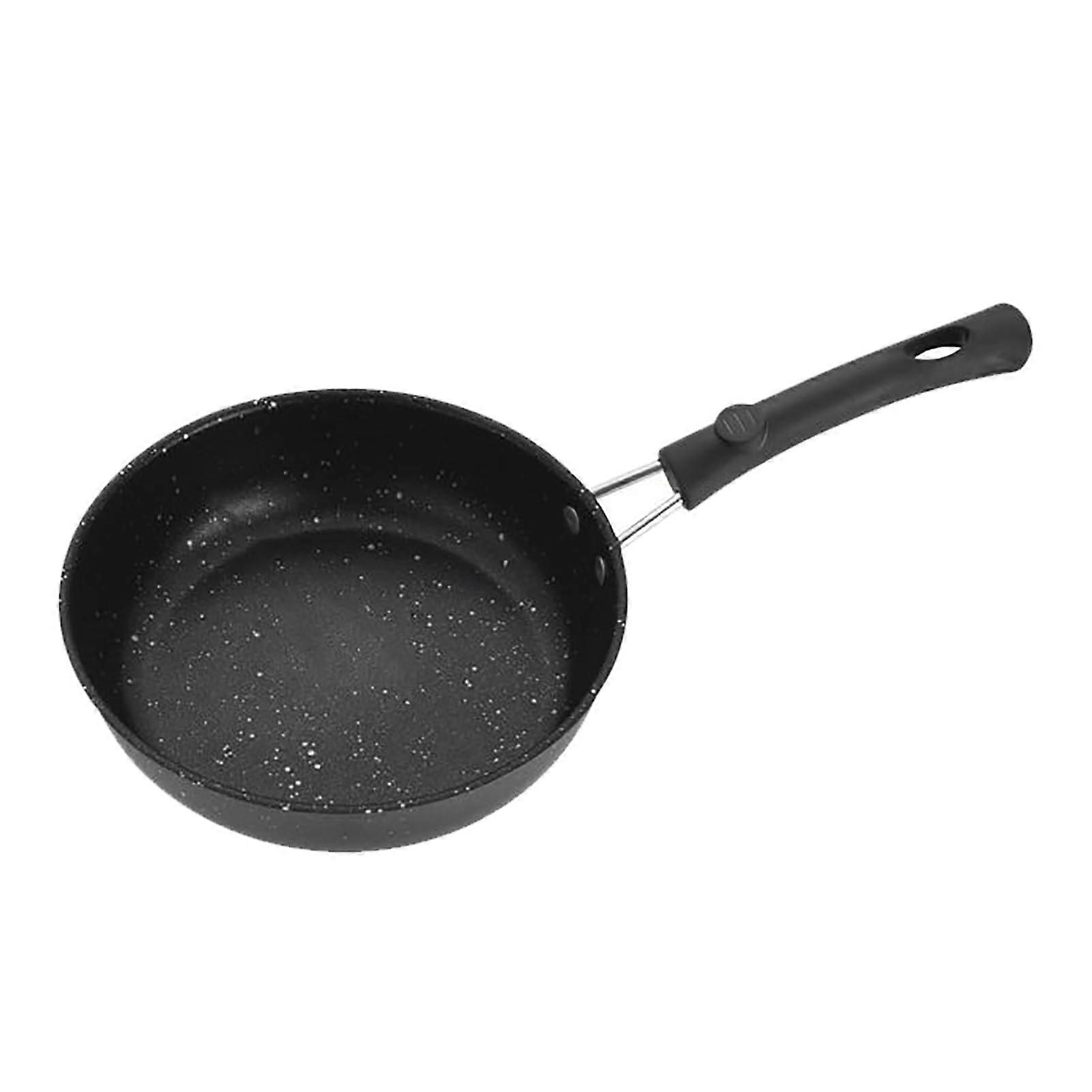 Non Stick Pan with Swiss Granite Coating, 14cm Omelette Pan, Ergonomic Handle, Compatible with Gas and Induction Cooktops