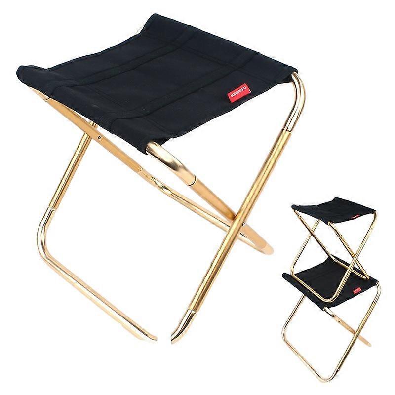 Folding Stool, 7075 Aluminum Alloy, None, Outdoor Folding Bench