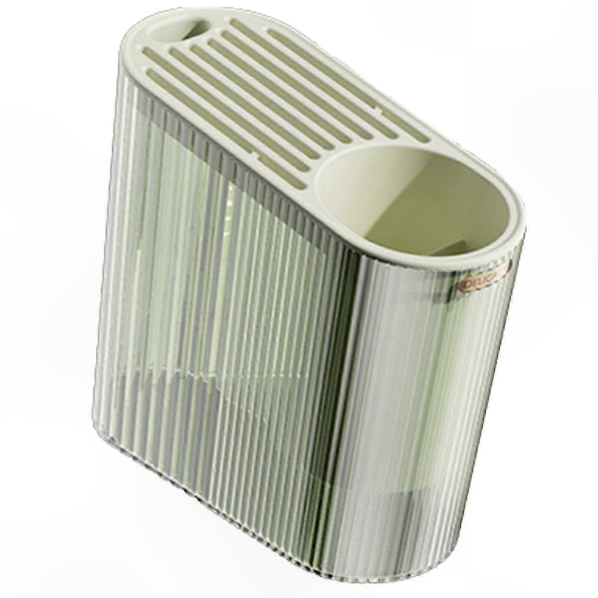 Multi-Functional Knife and Chopstick Organizer with Integrated Storage for Kitchen Countertop Use