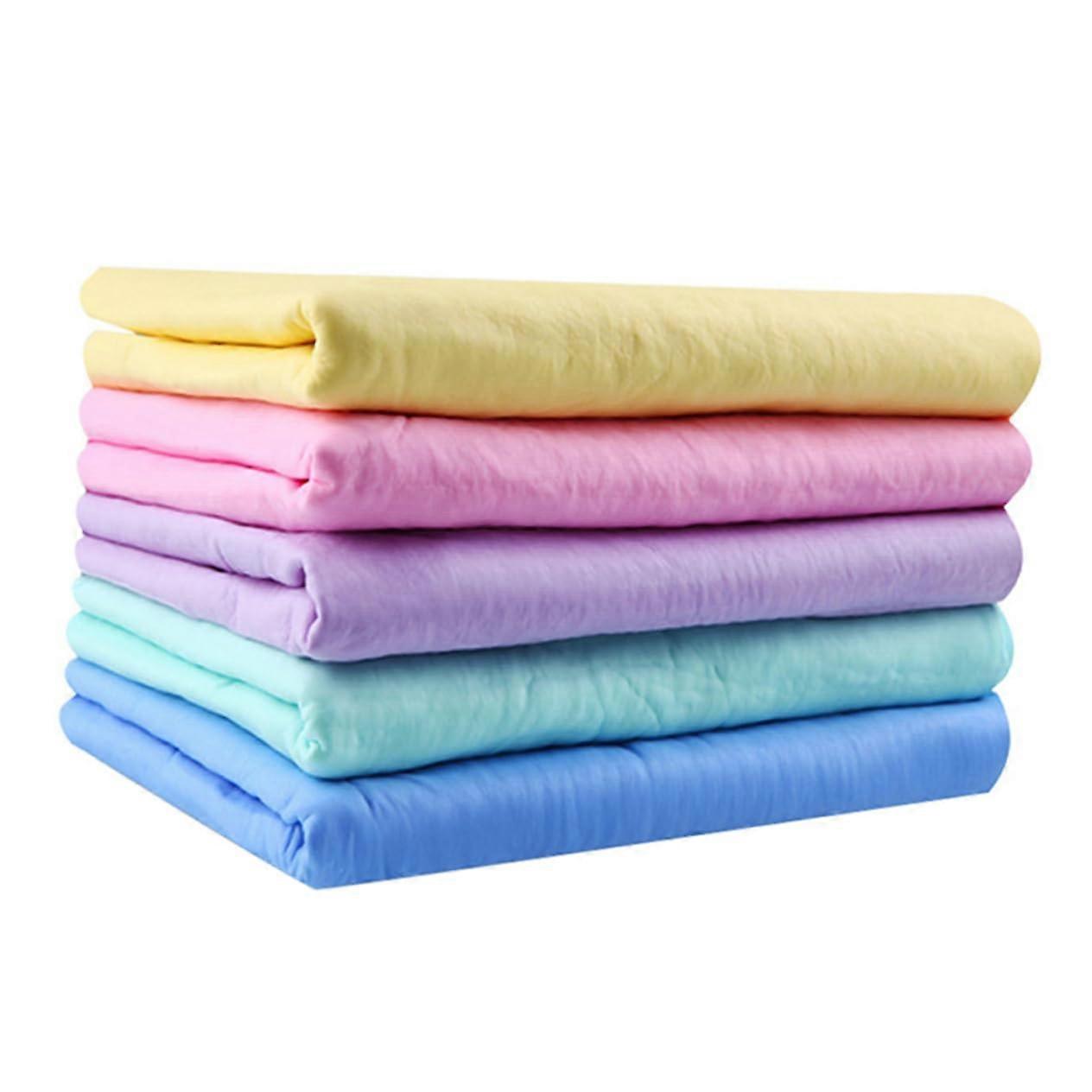 5pcs PVA Pet Towels Super Absorbent Dog and Cat Shower Towels for Quick Drying Travel Friendly Random Color