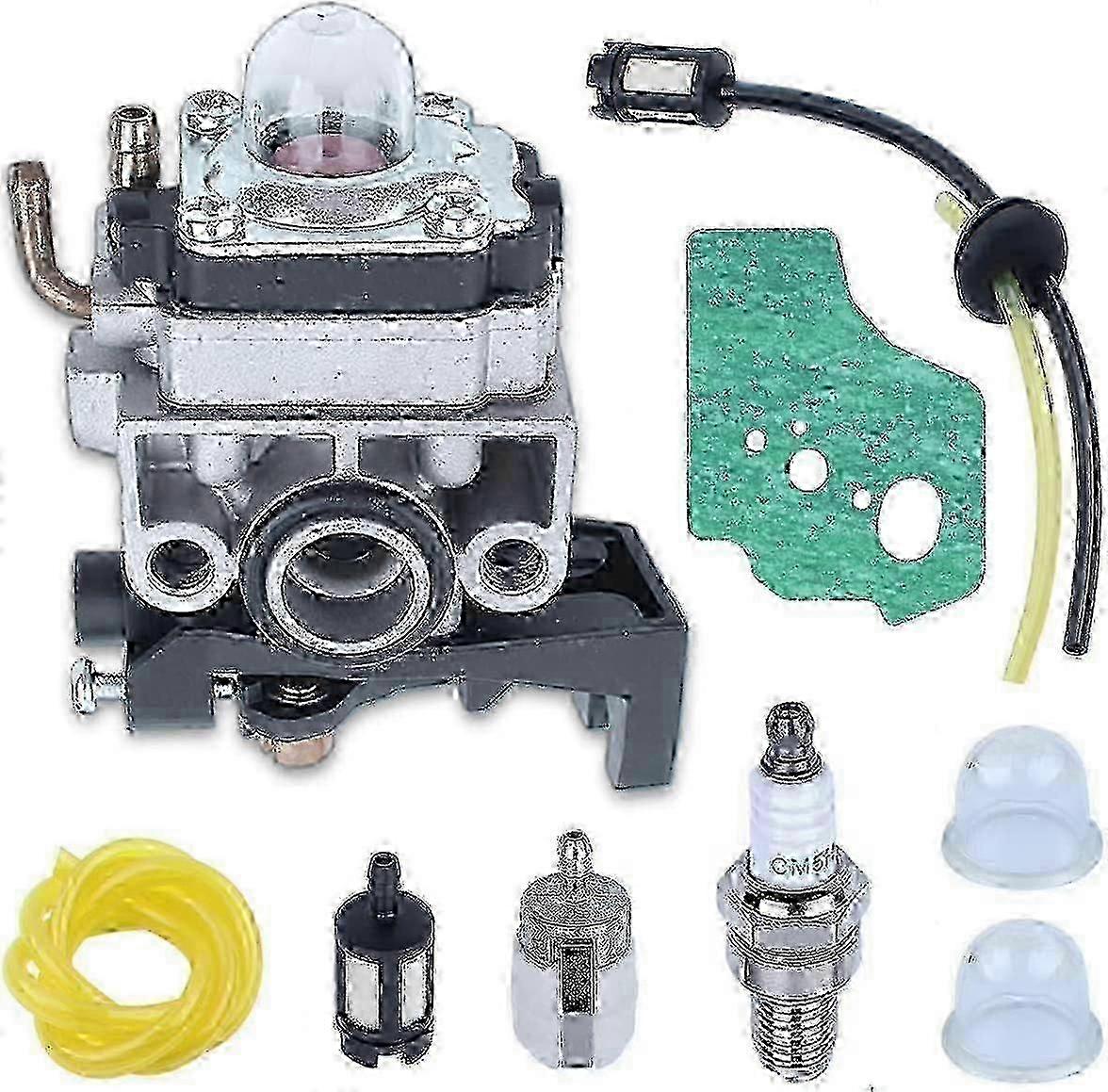 Carburetor assembly for GX35 engine with filter and spark plug
