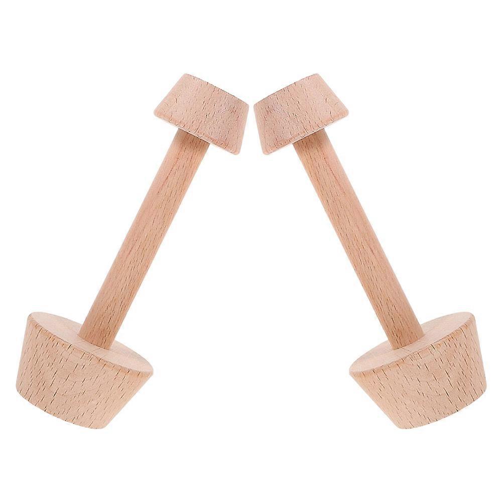 Wooden Egg Tart Mold for Baking Use Simple Design Firm Construction 2 Pcs Double Side Tool