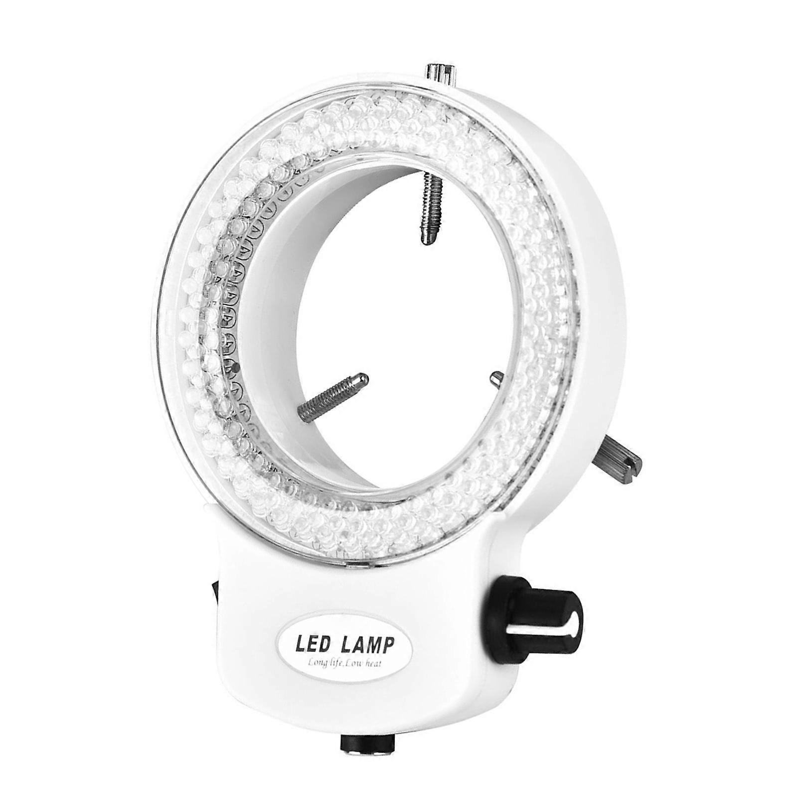 Microscope Camera 144 LED Beads Light Source Brightness Adjustable Ring Lamp   (White)