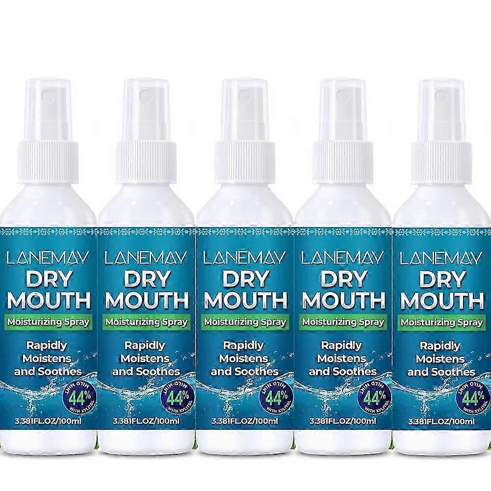 Xylitol Dry Mouth Spray - Fresh Breath Mouth Spray with Mint, Stimulates Saliva, Fast Acting Extended Relief Moisturizing and Soothing