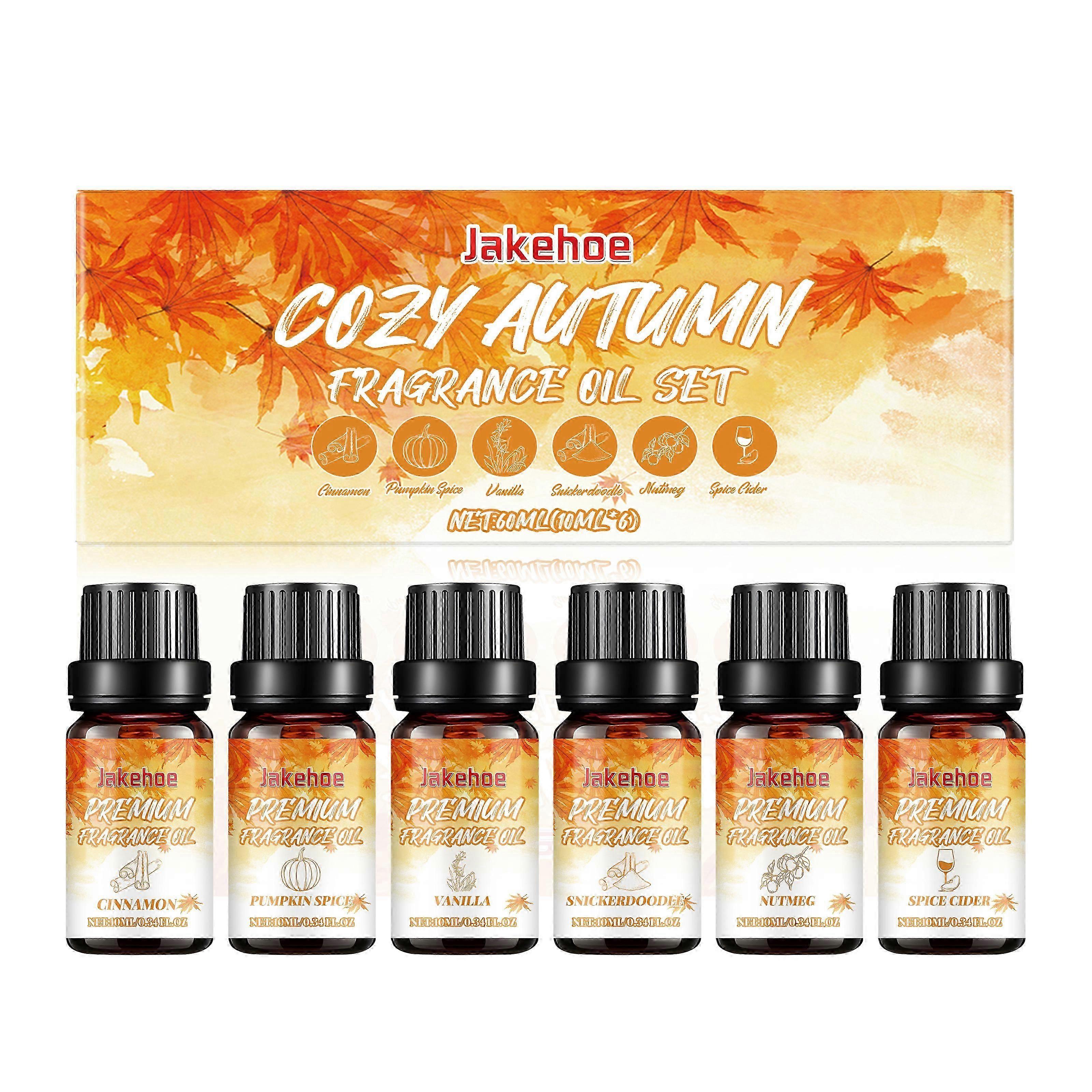 Jakehoe Autumn Essential Oil Set Indoor Warm Atmosphere Lasting Warm Fragrance Soft Fragrance Humidifier Available