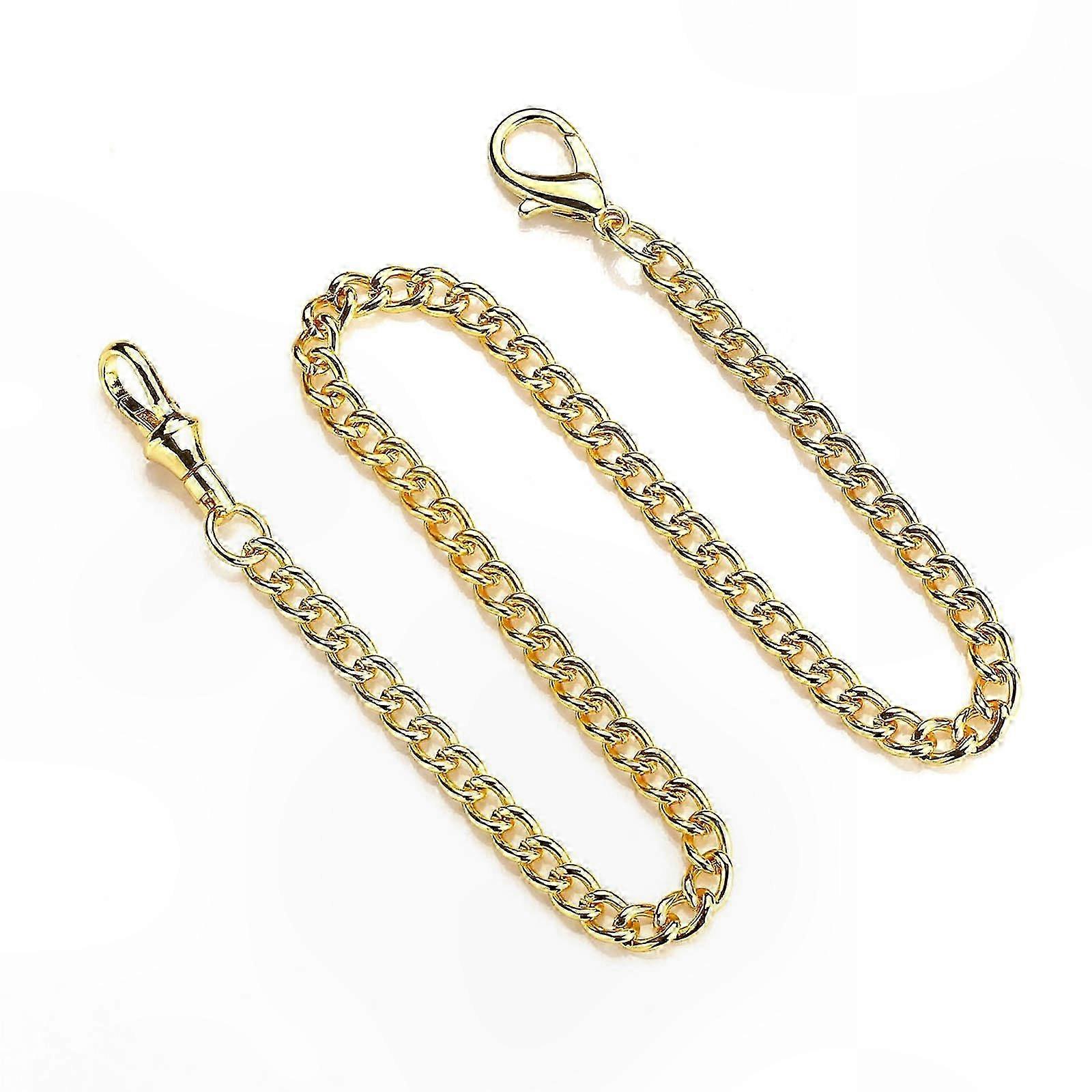 Silver Alloy T-Bar Chain with Albert Key Pendant for Vintage Pocket Watch Stylish Replacement Accessory