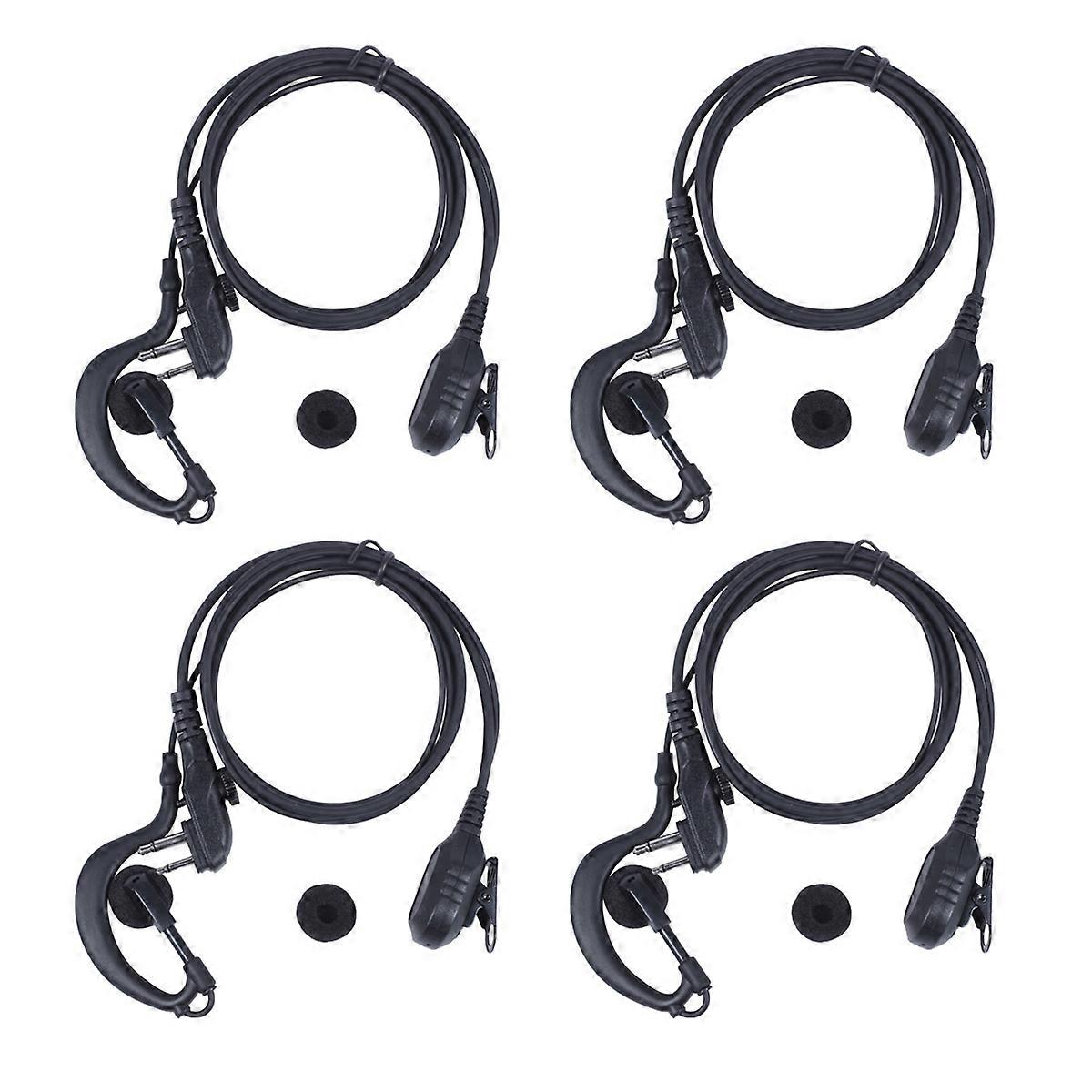 4X PTT Headset MIC Earpiece for HYT TC-500 TC-518 TC-580 TC-446S TC-600 TC-610 TC-620 TC-618 TC-700