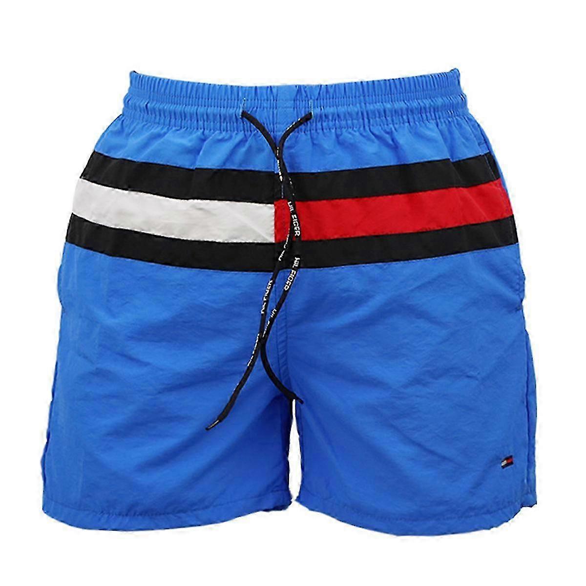 Men's Swim Trunks Quick Dry Beach Shorts with Pockets and Mesh Lini...