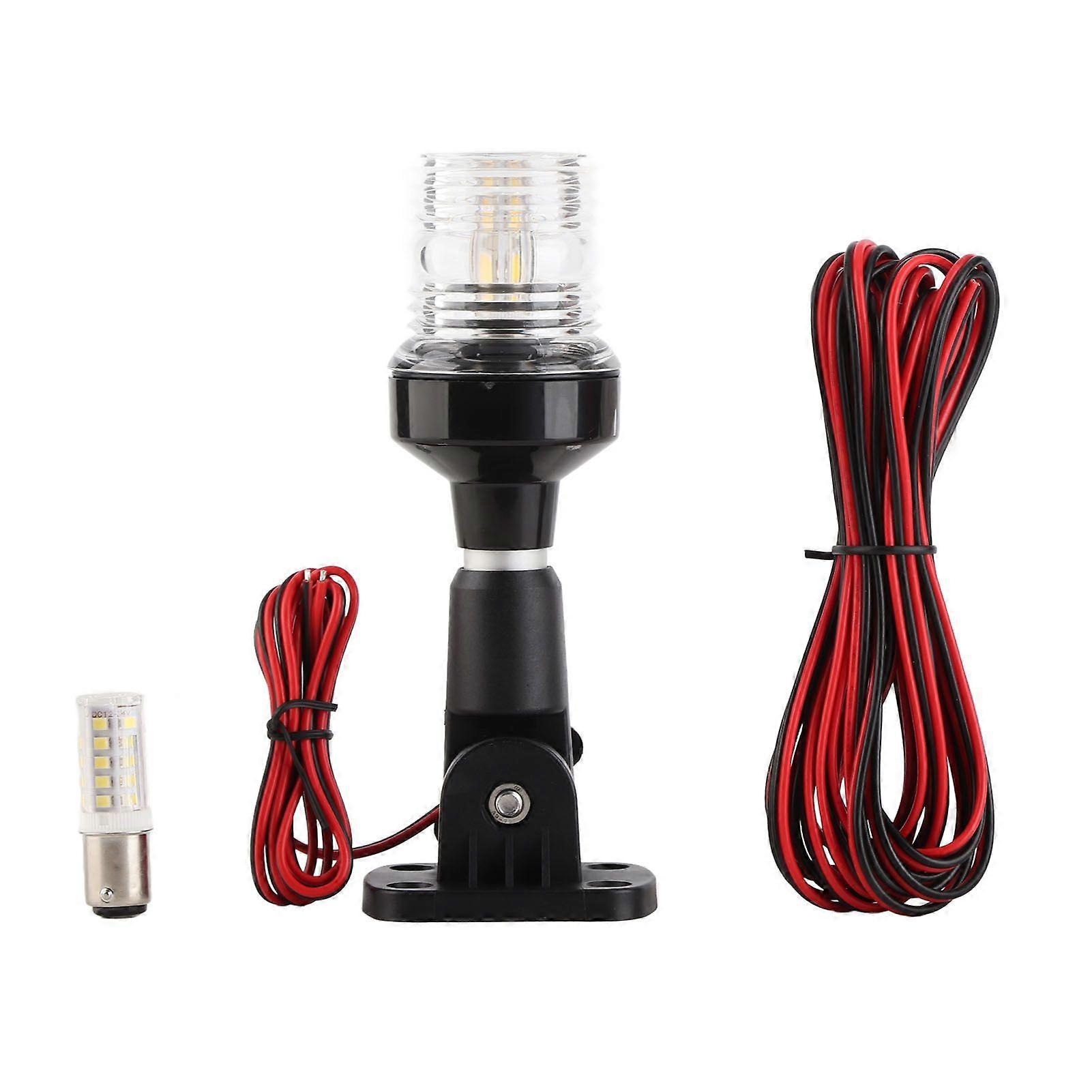 6 Inch Folding Anchor Light All Round Boat Light 33LED 3NM Visibility IP66 Water Proof Marine Lamp with 5m Extension Cord