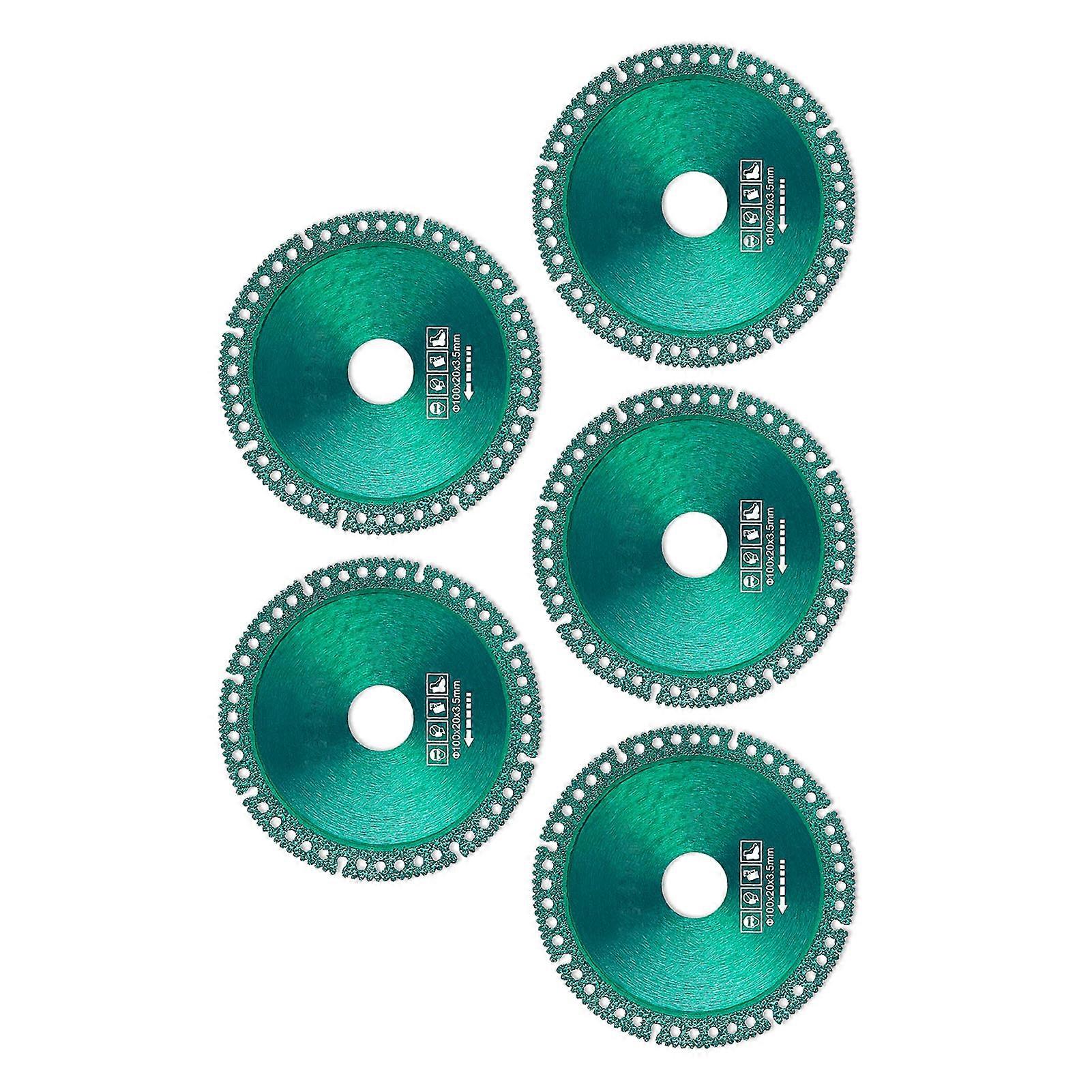 5PCS 100mm Diamond Cutting Disc for Ceramic PVC Pipe, 2mm Thick