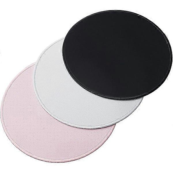 3 pcs Round Mouse Pads 22 * 22 cm, Mouse Pad with Non-Slip Rubber