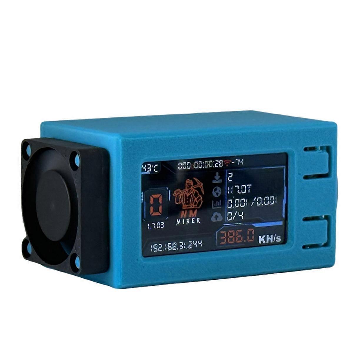 Nerdminer V2 Pro Max NMMiner 390KH/S Solo Lottery Miner with Cool Fan Bitcoin  Crypto Miner