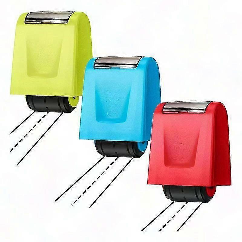 3-Piece Dashed Handwriting Practice Roller Stamp - Self-Inking Teacher Stamp for Writing Lines
