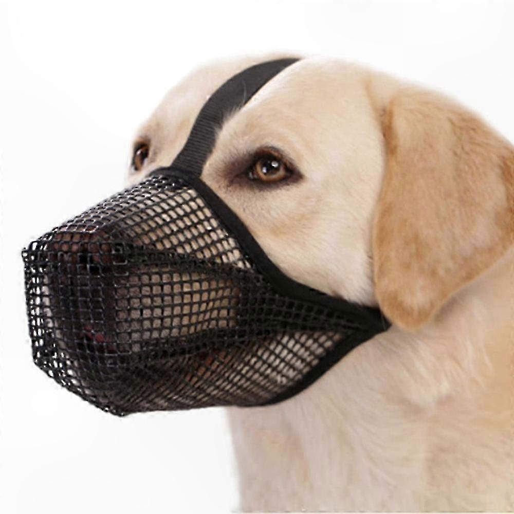 Ventilated Dog Muzzle to Prevent Biting and Licking Behavior