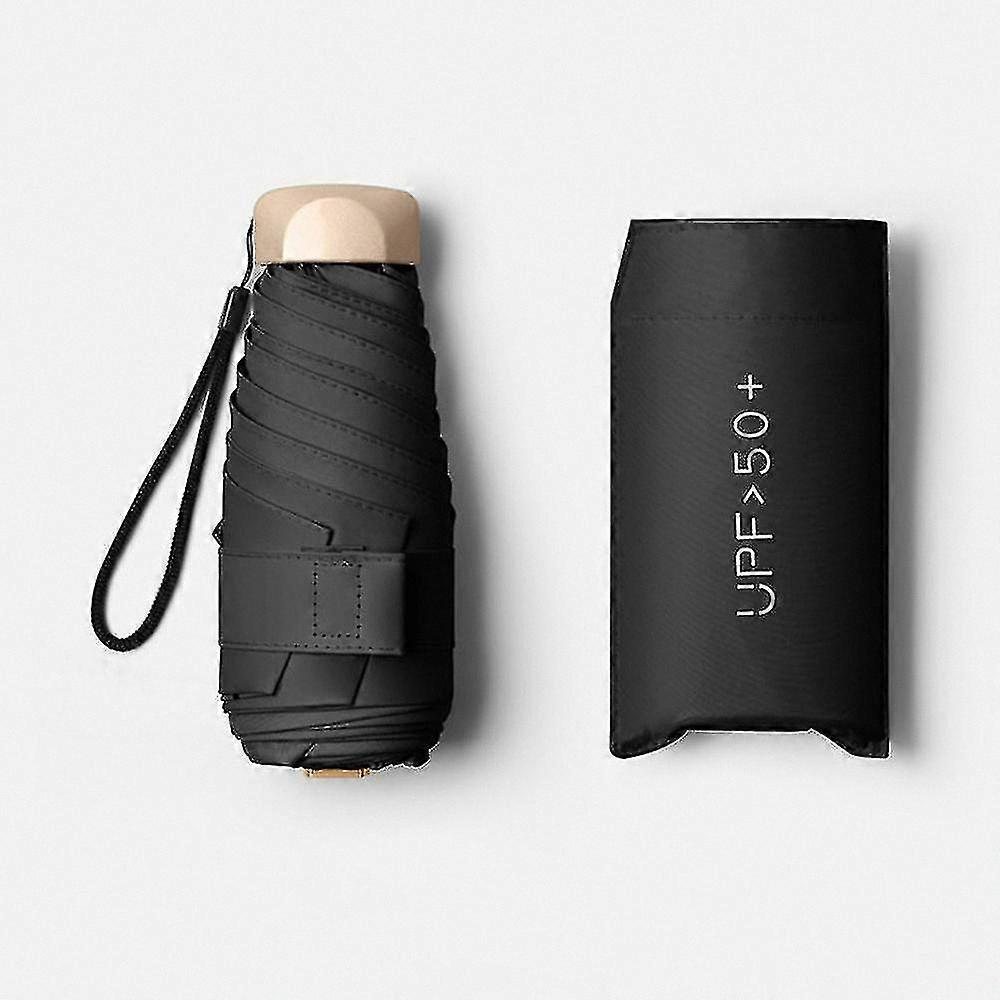 Compact Windproof Umbrella with UV Protection for Rain and Sun Use