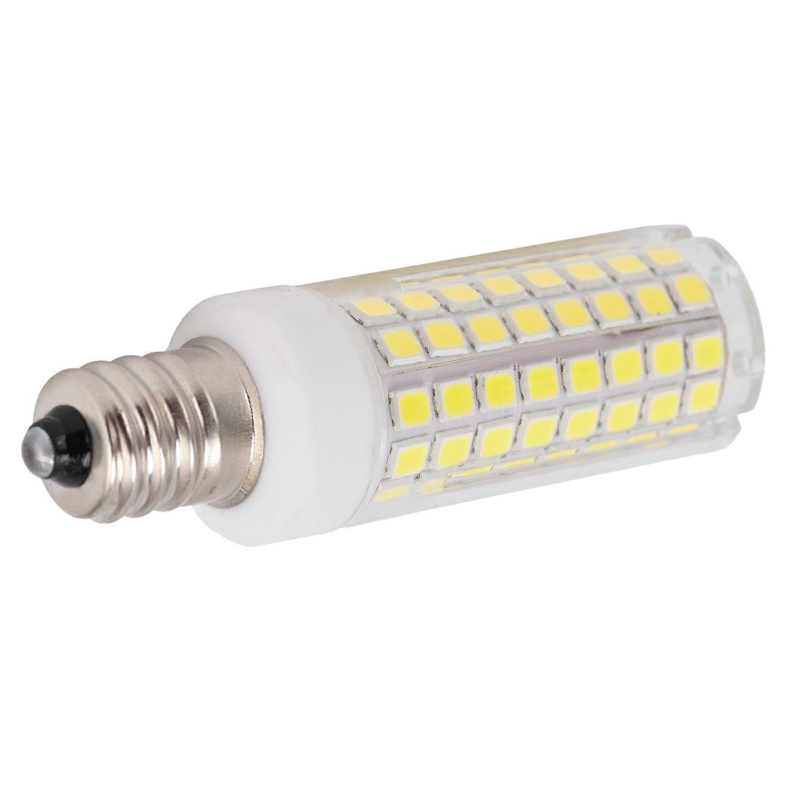 E12 102LED Bulb 1000LM Corn Bulb Dimmable Light Source for Table Lamps Chandeliers110V 10W Cold White