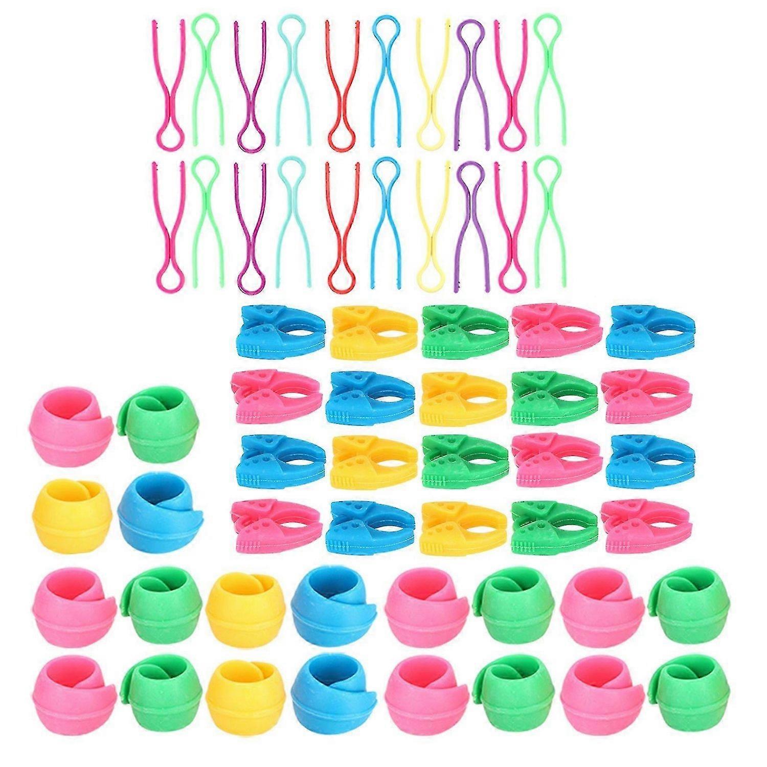 2025 Latest Model 60Pcs Bobbin Thread Buddies Silicone Holder Clips Plastic
