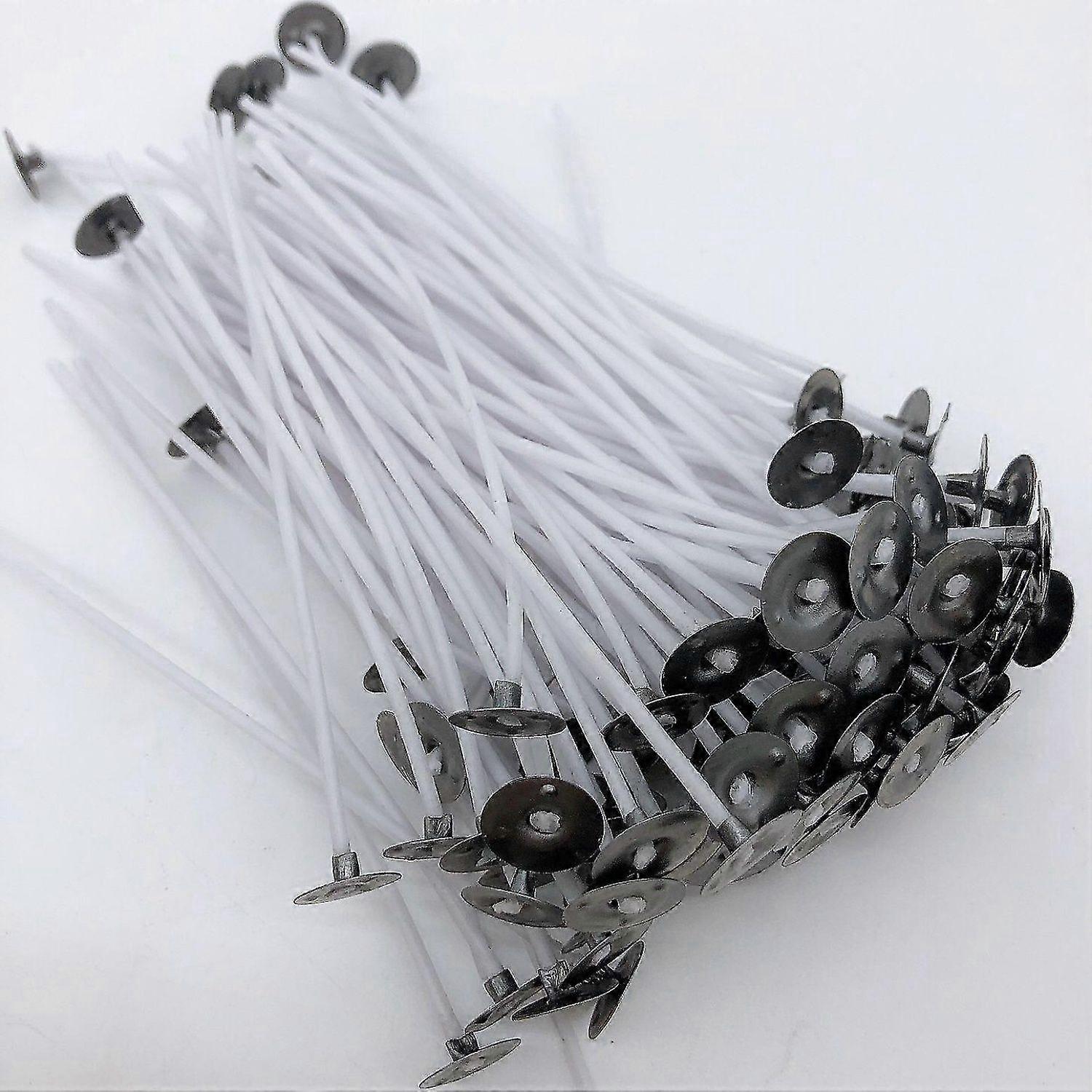 100 pcs Candle Wicks, Low Smoke Candle Making Wick Eco-Friendly Handmade Lampwick for DIY Candles(15cm) -HK908
