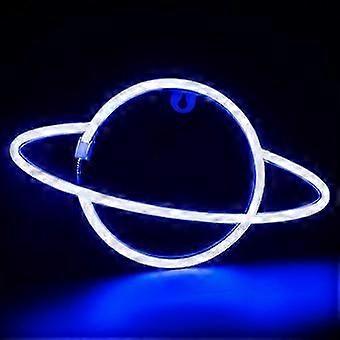 Neon Signs Planet Lights for Bedroom Wall Decor Battery & USB Powered Aesthetic Led Neon Light