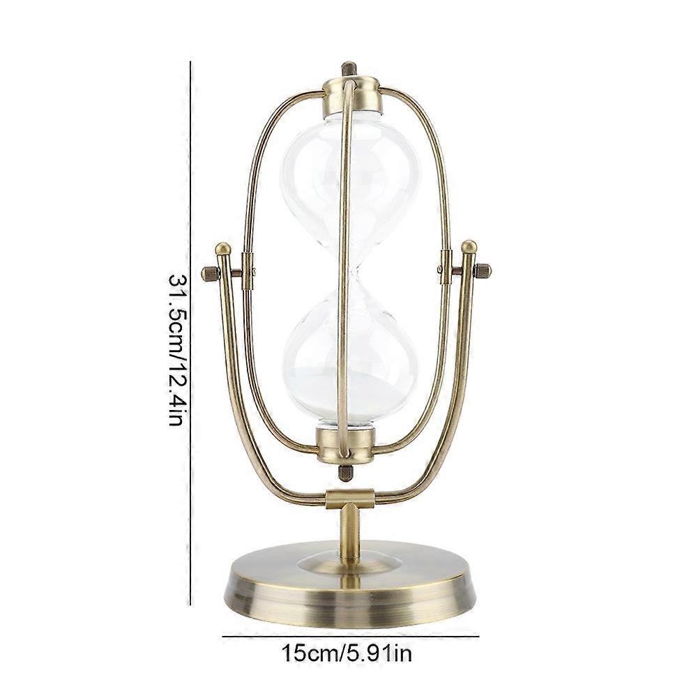 Rotatable Transparent Glass Sand Timer 30/60 Min, 14x24cm #3