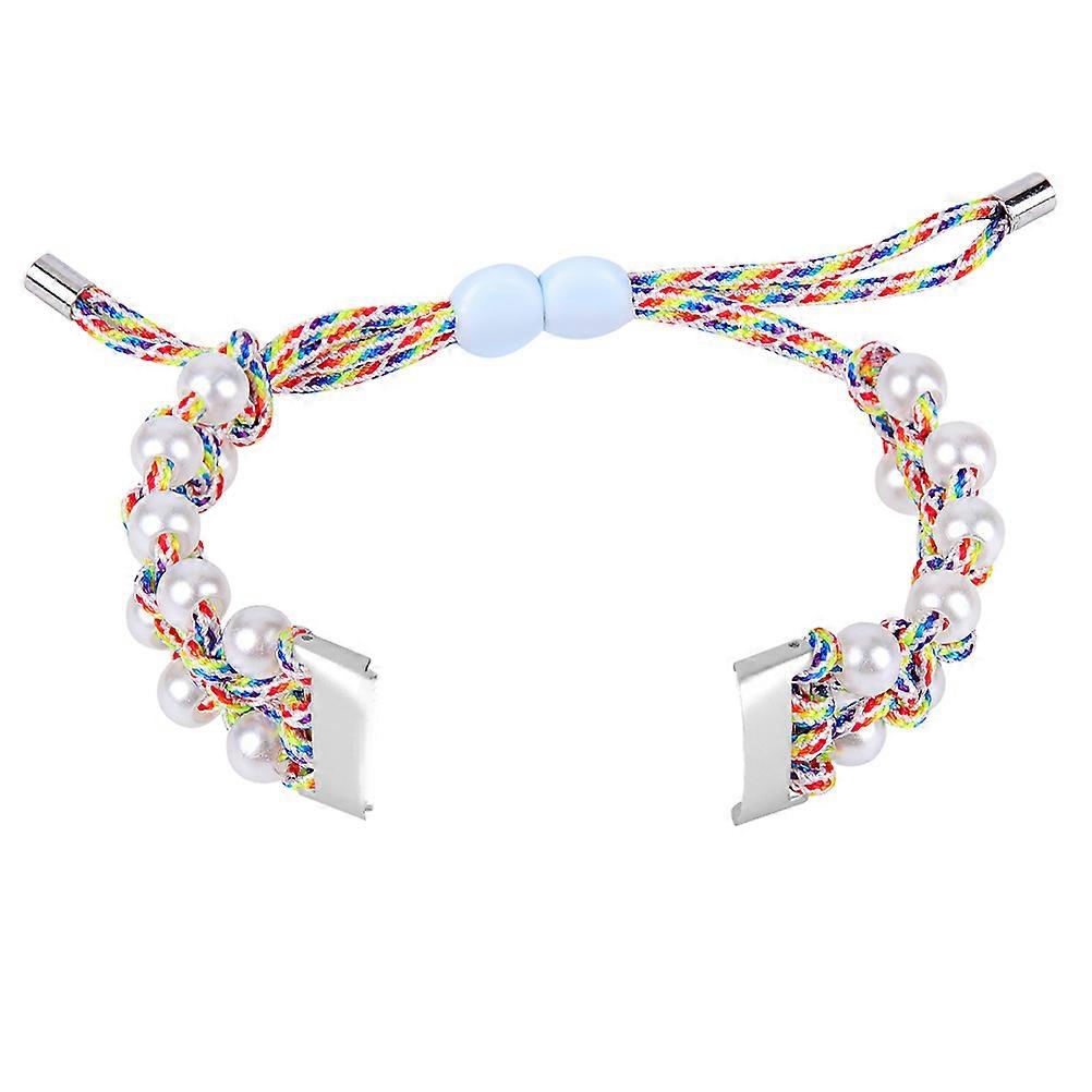 Adjustable Fabric Pearl Watchband Replacement Band for