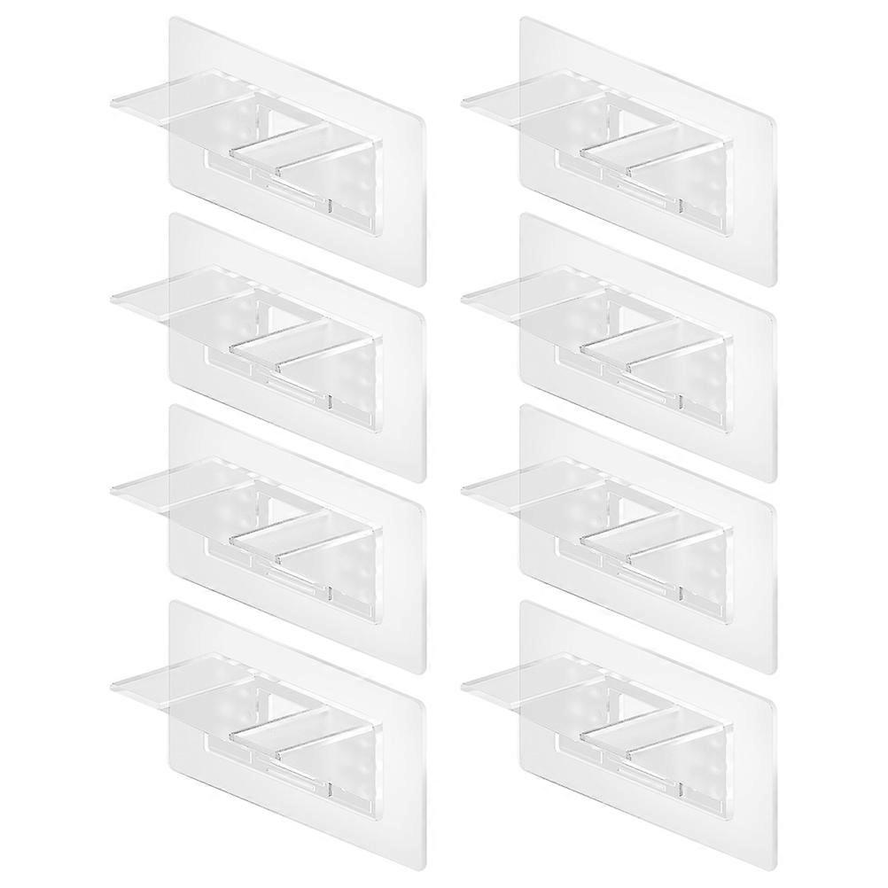 Transparent Acrylic Shelf Support Pegs for Punch Free Cabinet 32Pcs