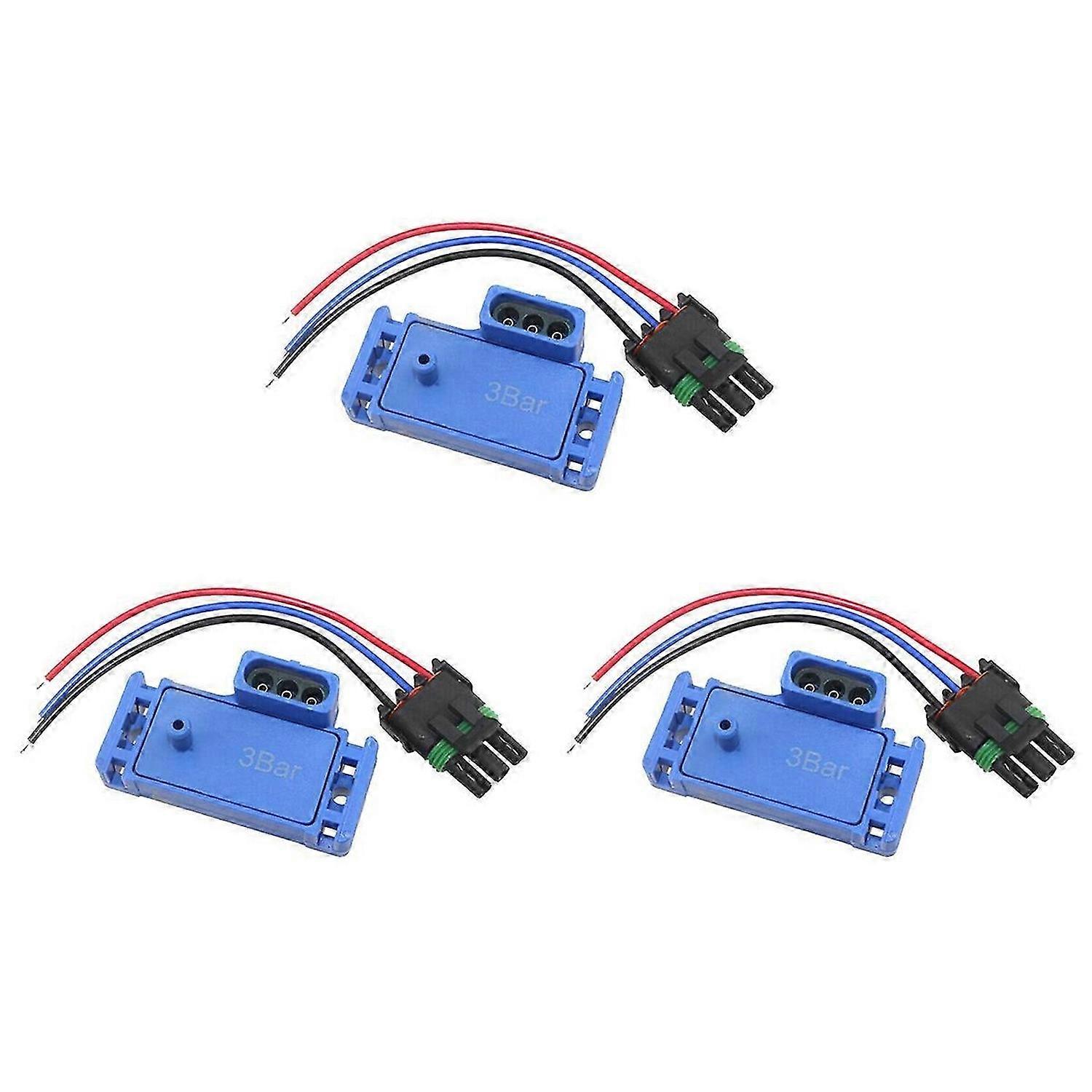 For 3Bar Manifold Map Sensor Boost Turbo with Pigtail Plug Wire