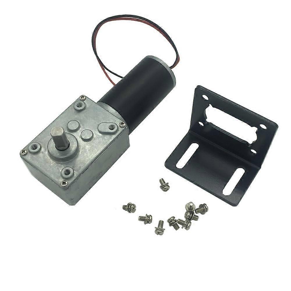 Worm Gear Motor 12V DC 16RPM Reducer, Reversible Gearbox, 24V Version, Torque, Door Robot